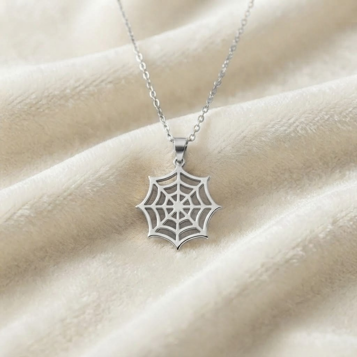 Spider Web Pendant Necklace