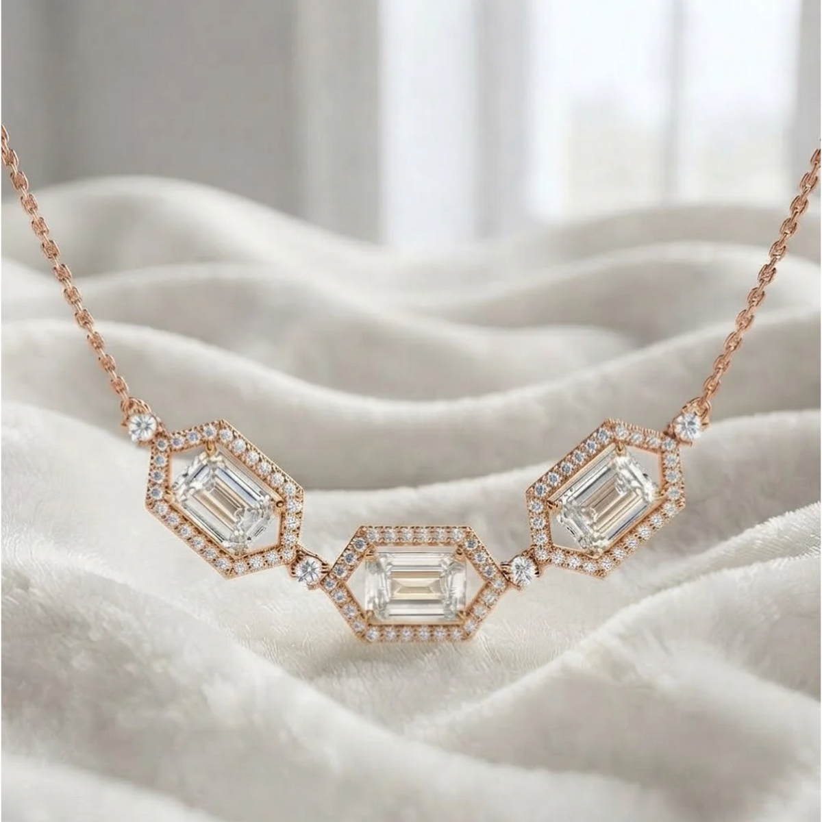 Diamond Necklace Dainty Gold Necklace