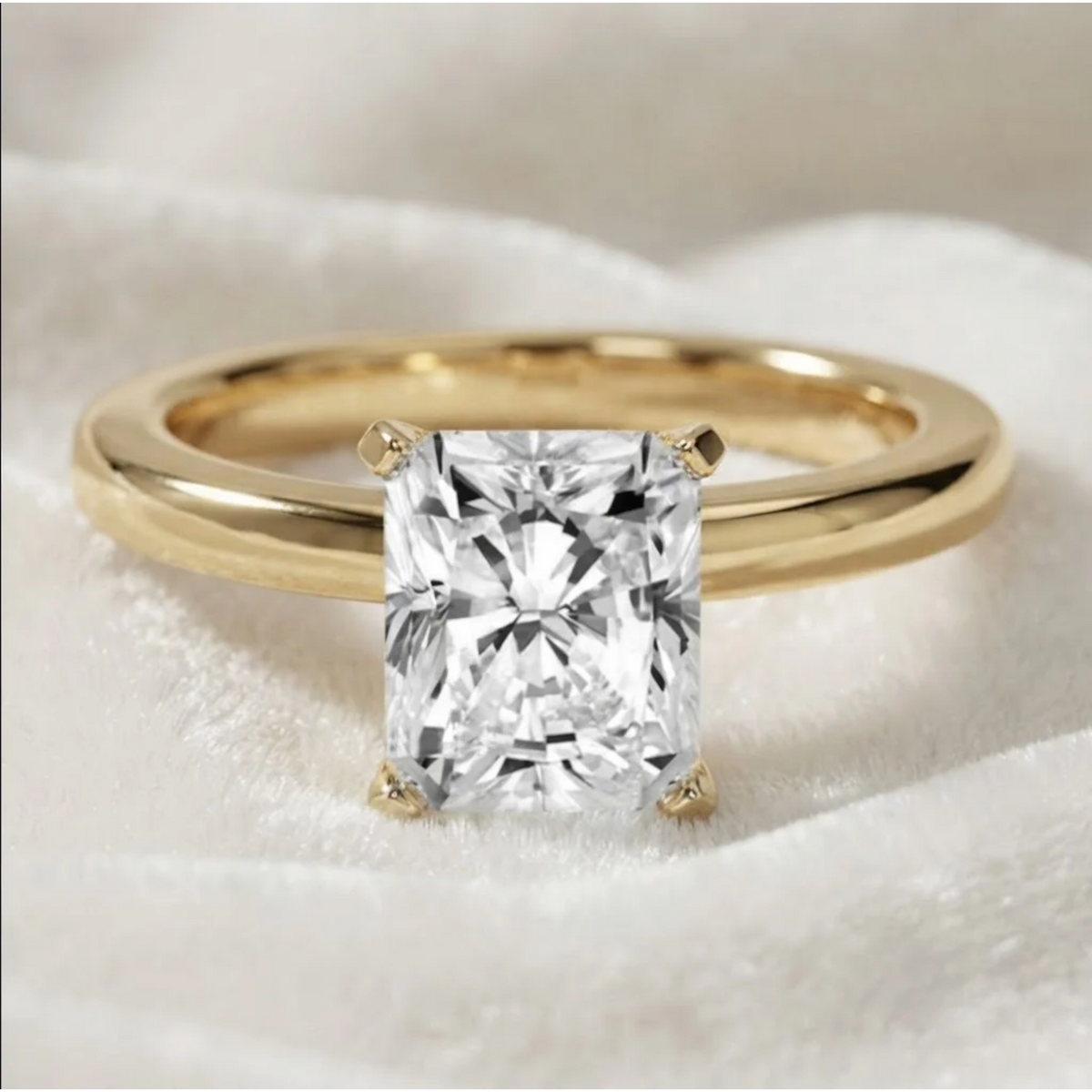Radiant Cut Engagement Ring