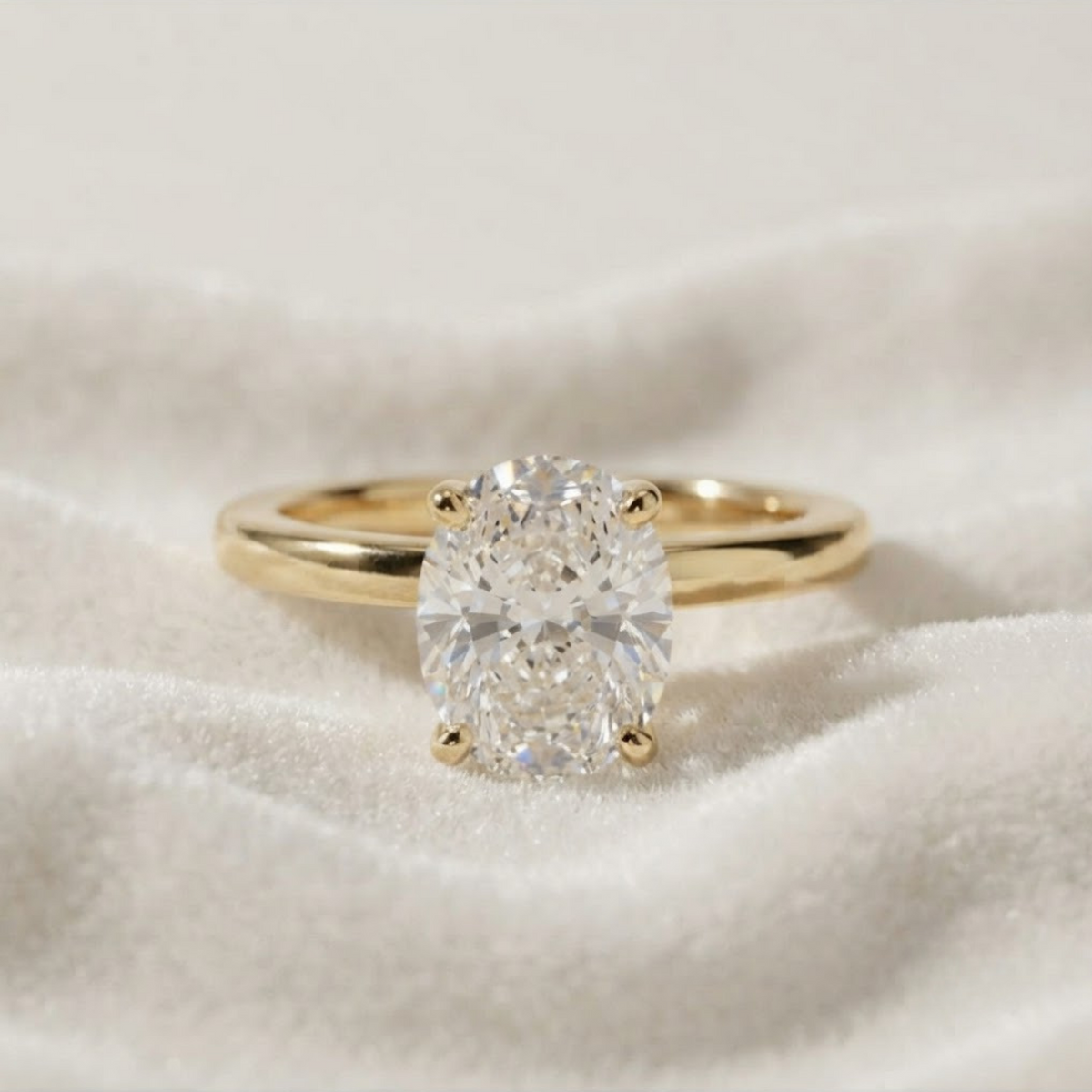 Four Prong Setting Engagement Ring