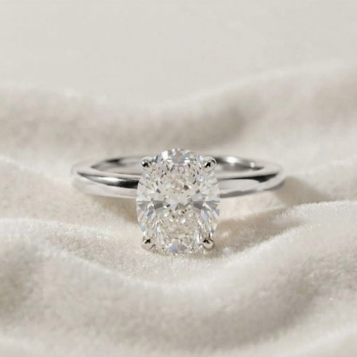 Four Prong Setting Engagement Ring