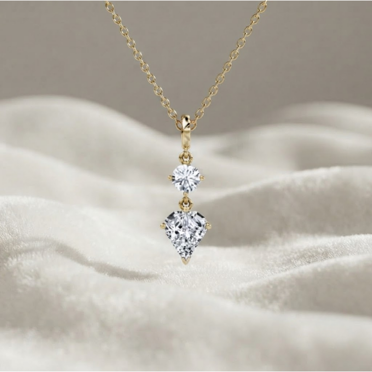 Gold Lab Grown Diamond Necklace