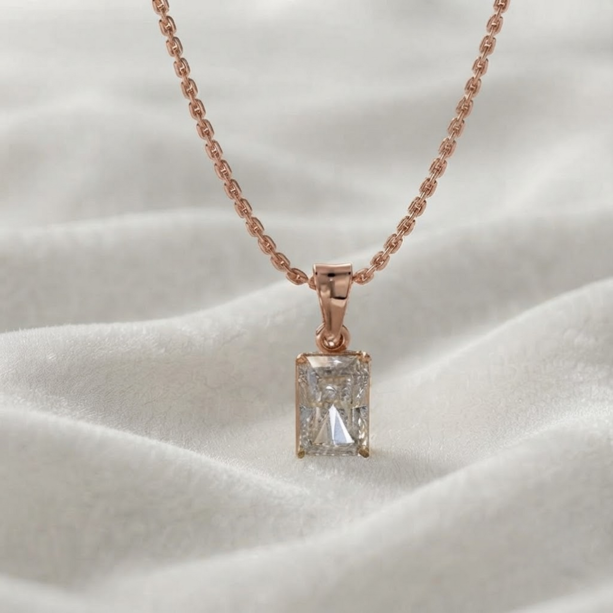 Radiant IGI Certified Diamond Radiant Cut Pendant