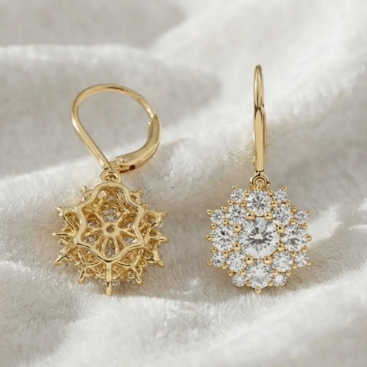 Sunflower Halo Earrings