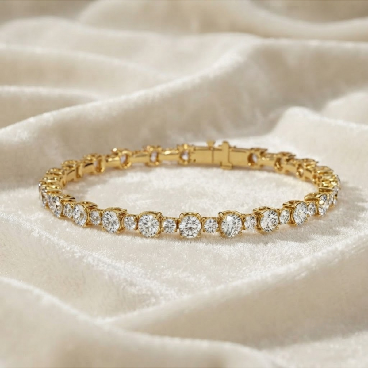Lab Grown Diamond Tennis Bracelet