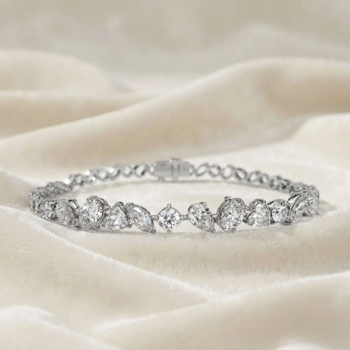 Tennis Bracelet Multishape Lab Grown Diamond