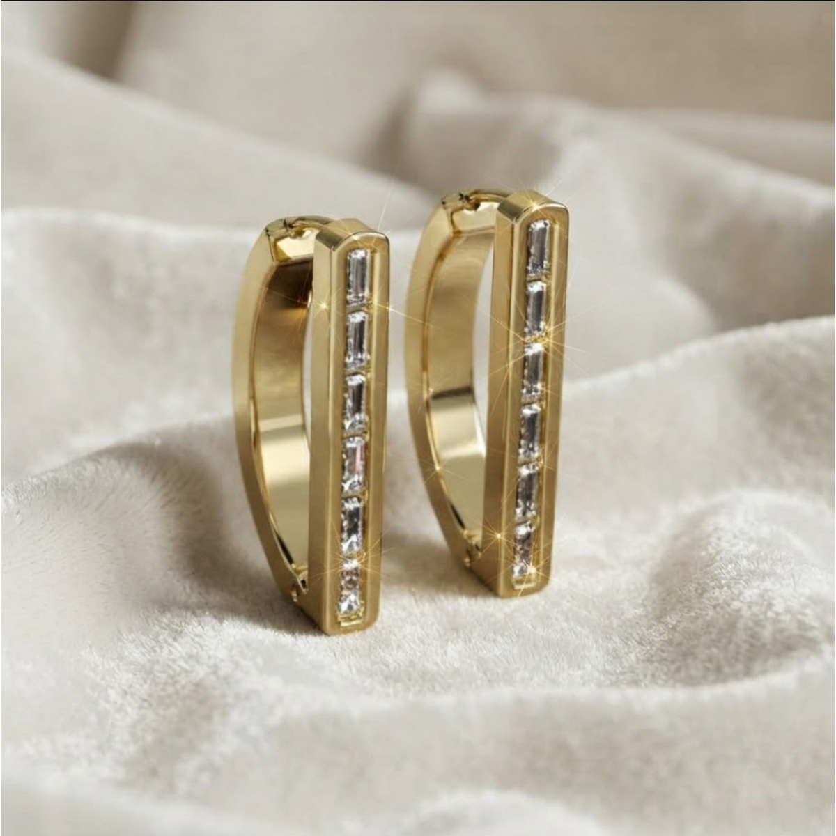 Lab Grown Diamond Baguette Cut Earrings