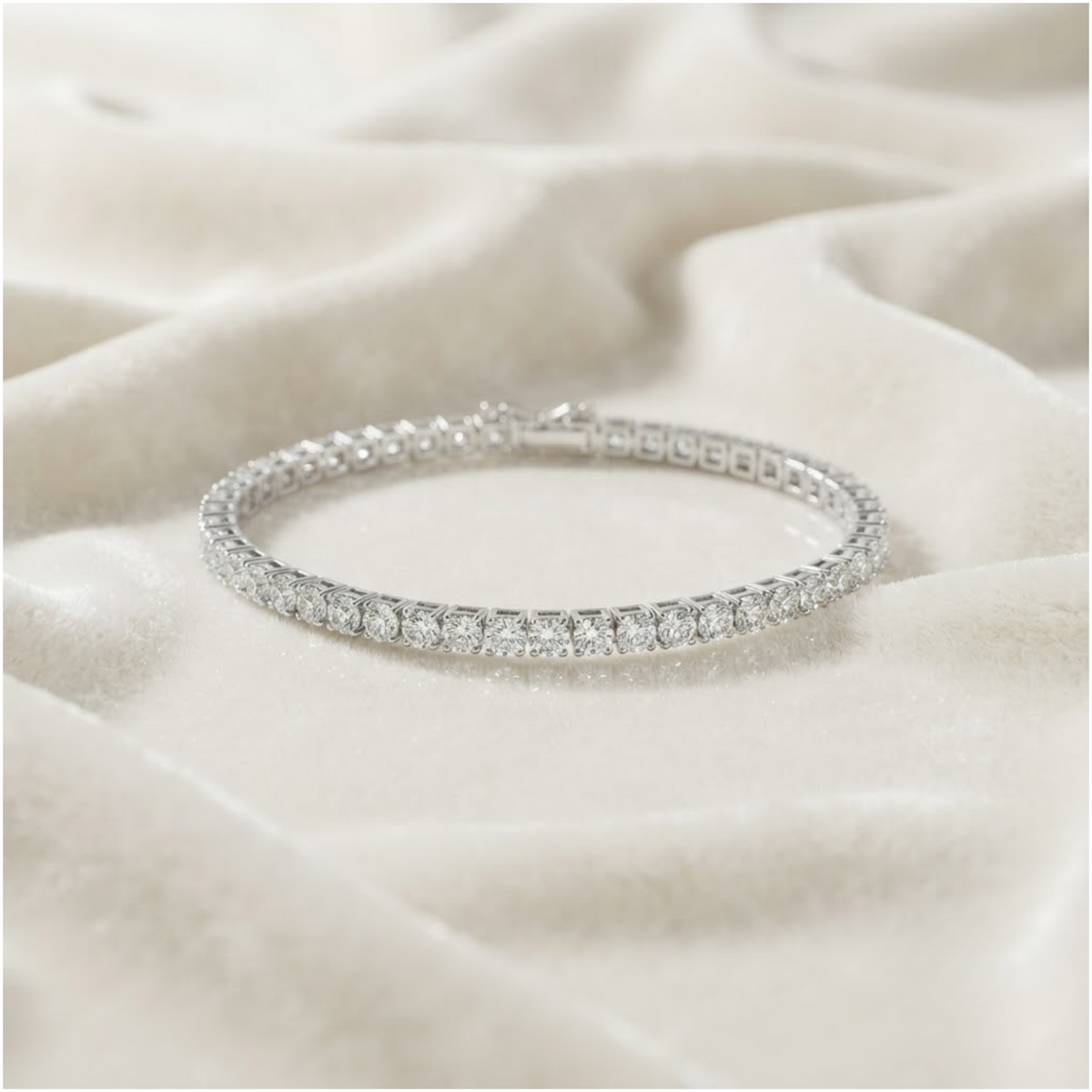 Lab Grown Diamond Tennis Beautiful Bracelet For Her