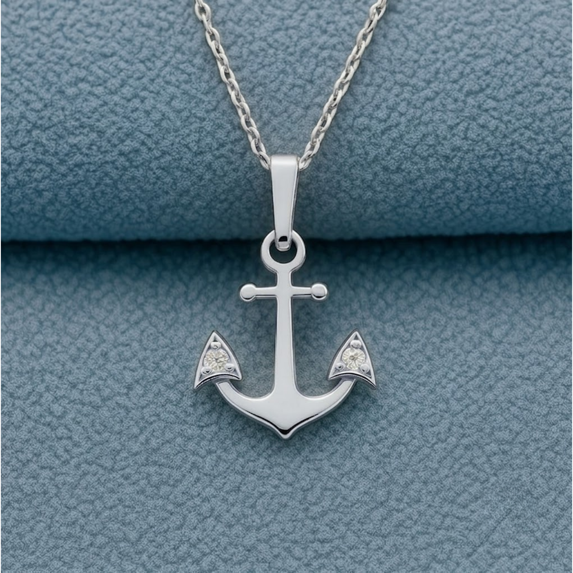Gold Anchor Necklace