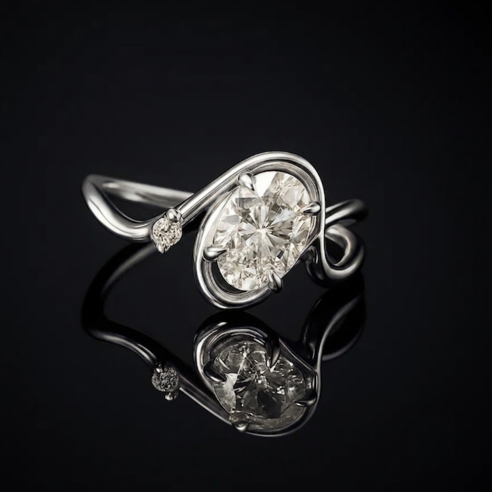 Oval Cut Engagement Ring