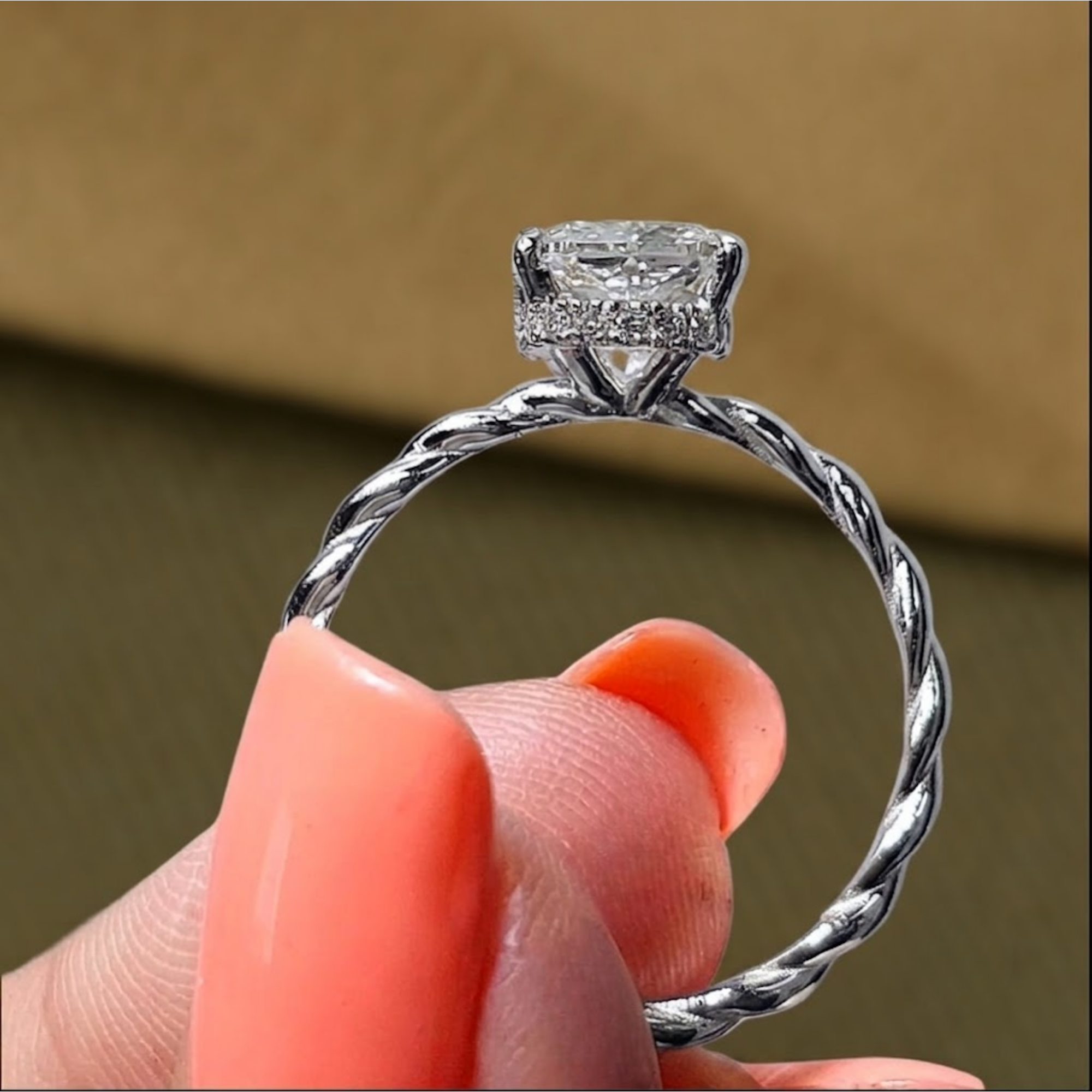 Cushion Cut Engagement Ring