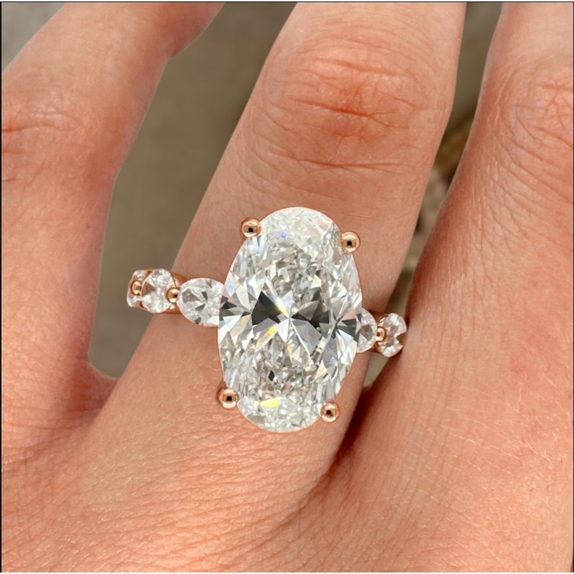 Oval Cut Wedding Ring