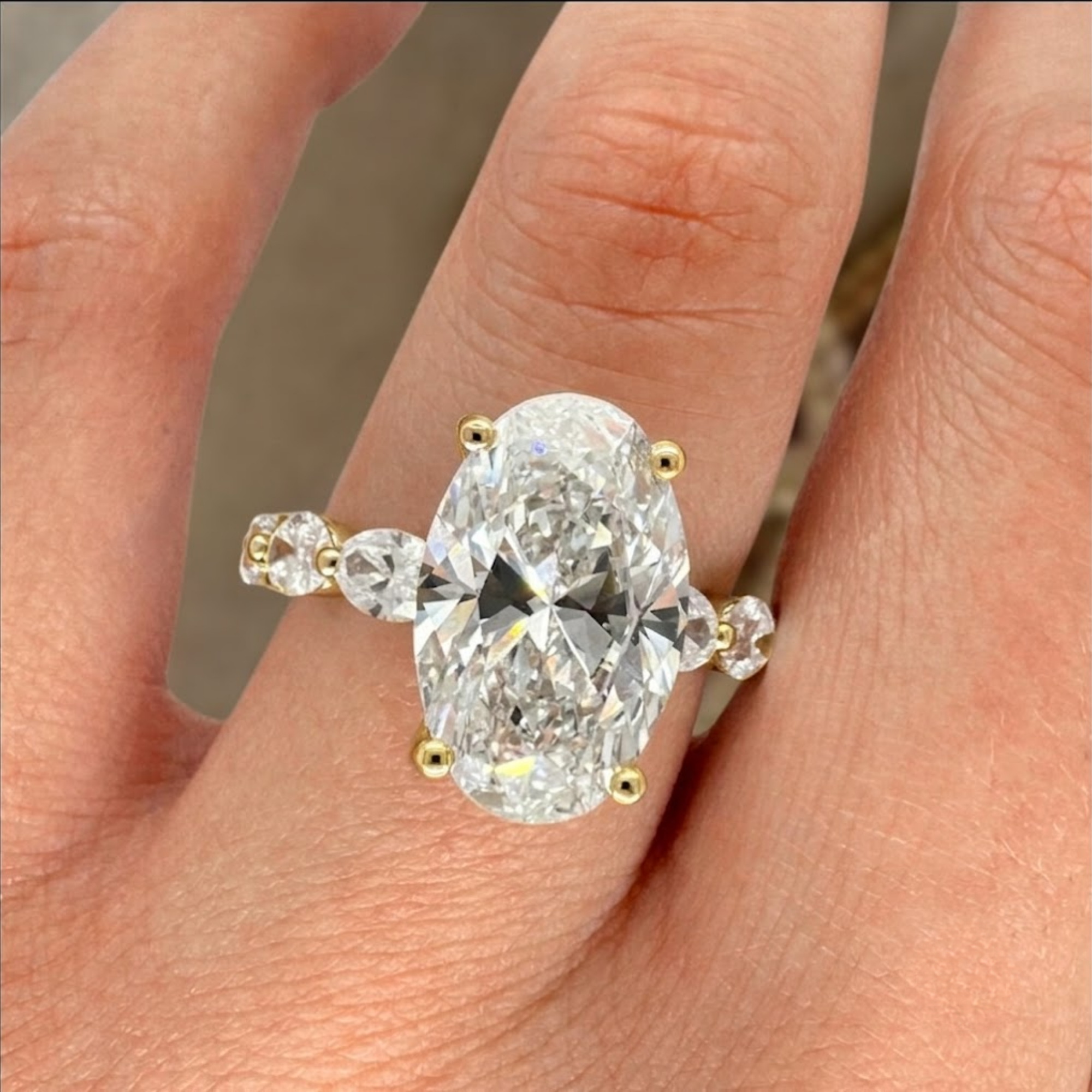 Oval Cut Wedding Ring
