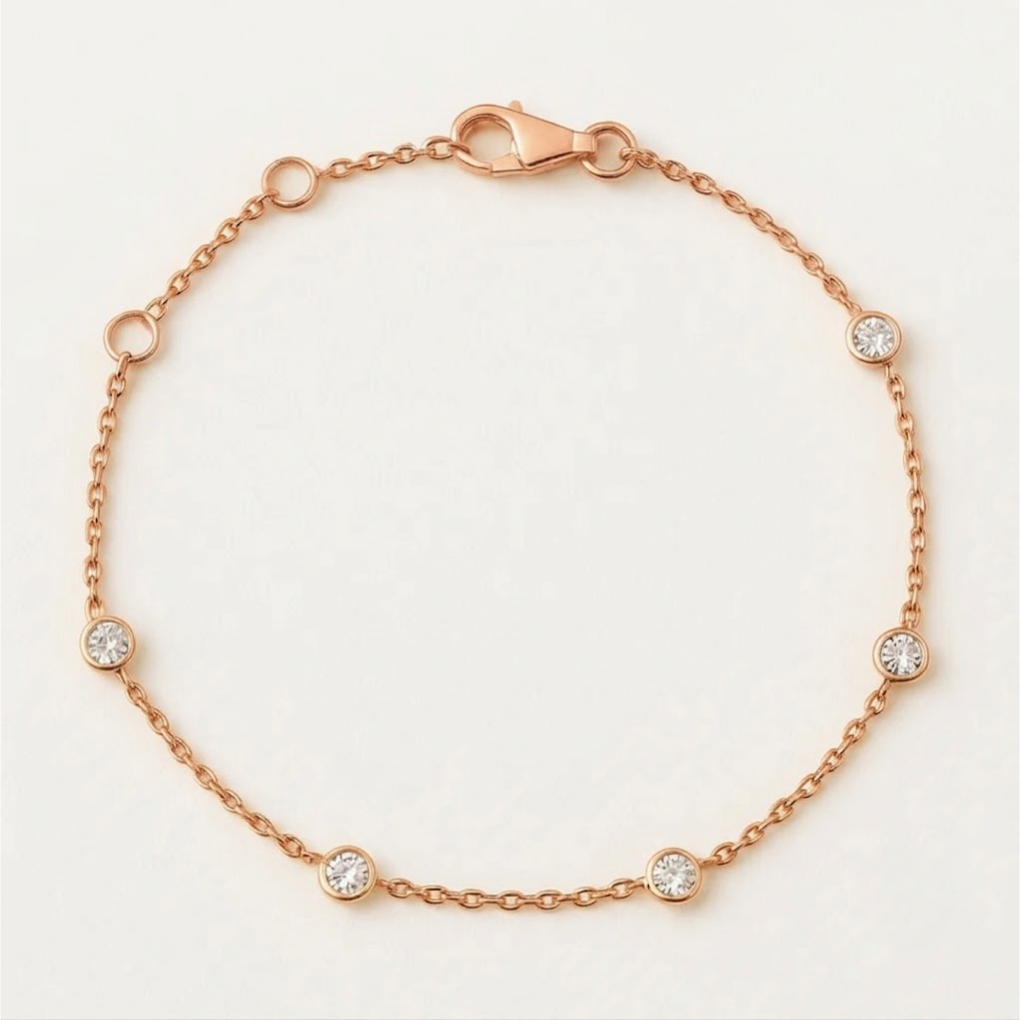 Diamond Station Bracelet for Women