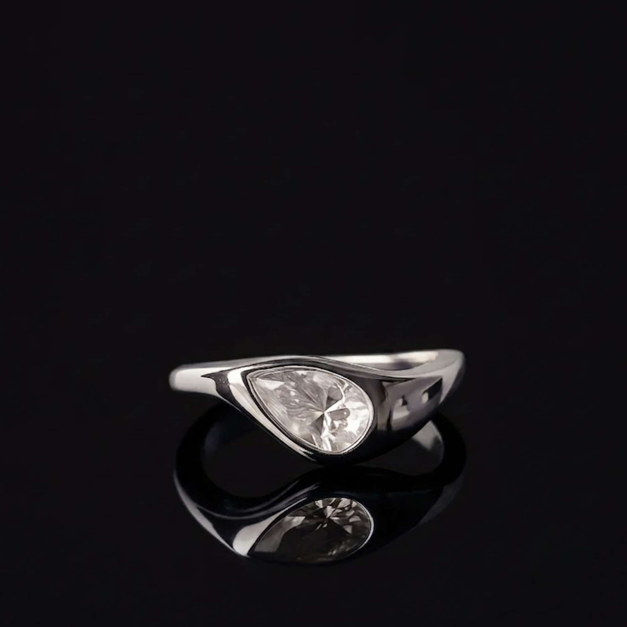 Pear Shaped Engagement Ring