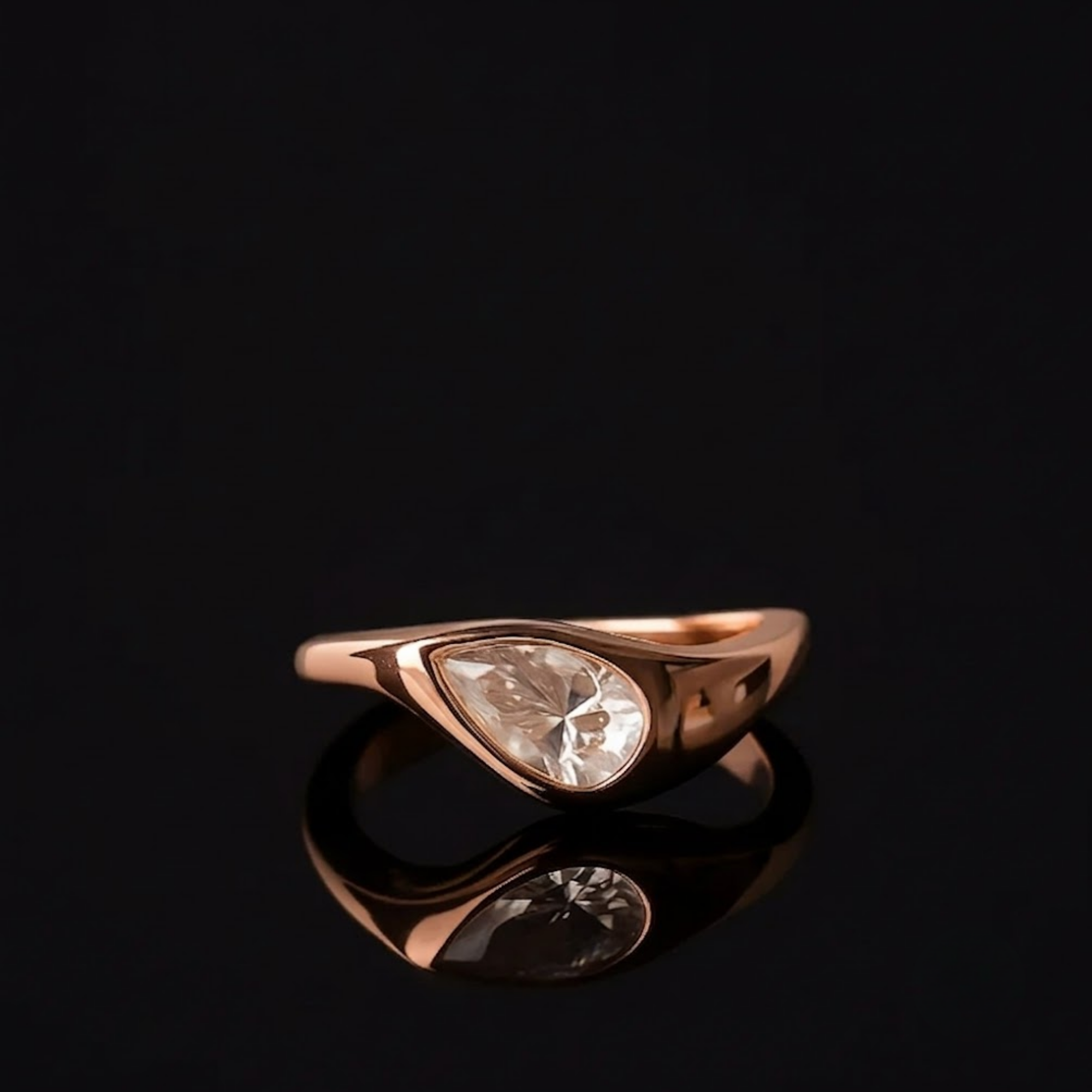Pear Shaped Engagement Ring