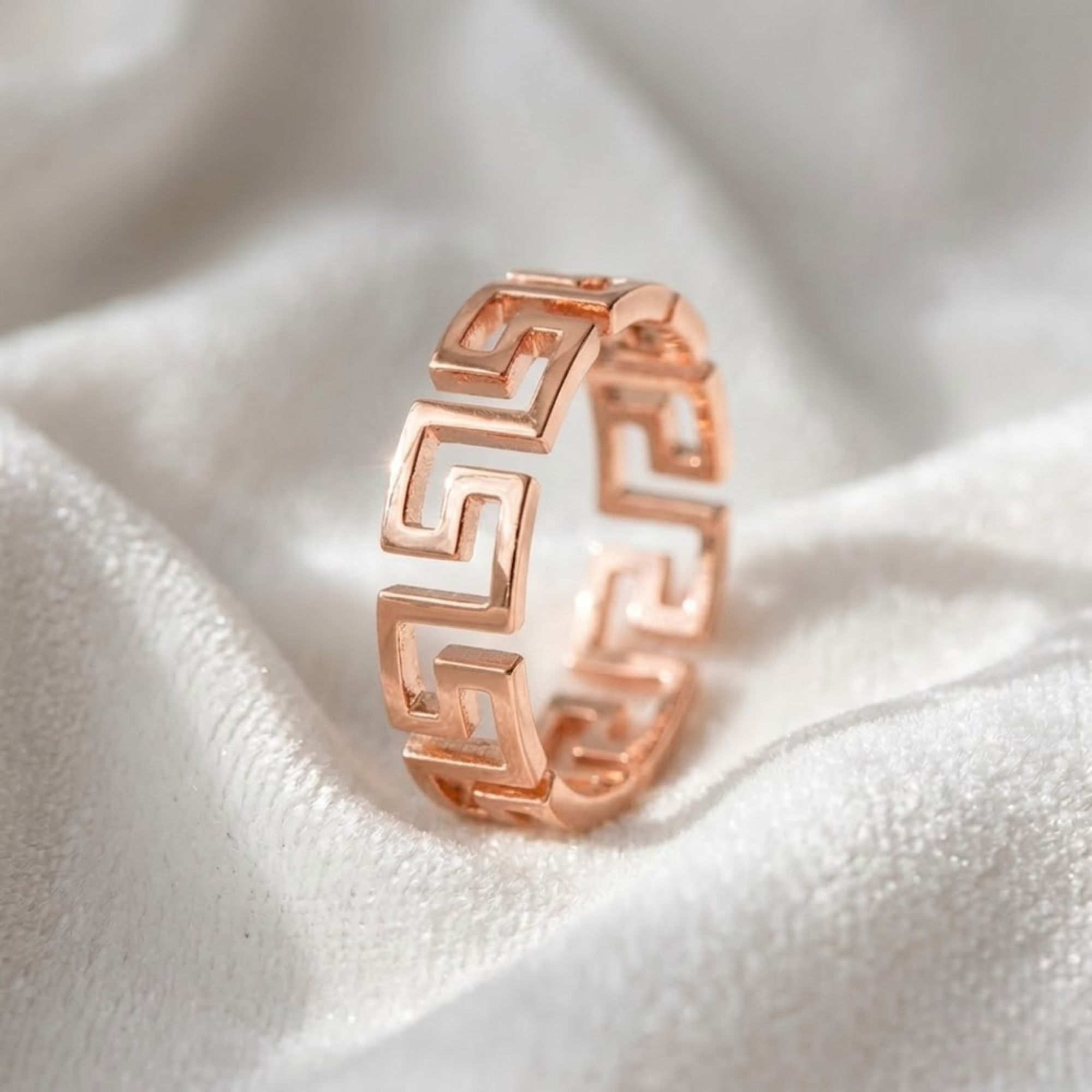 Greek Key Ring I Geometric Greek Key Ring