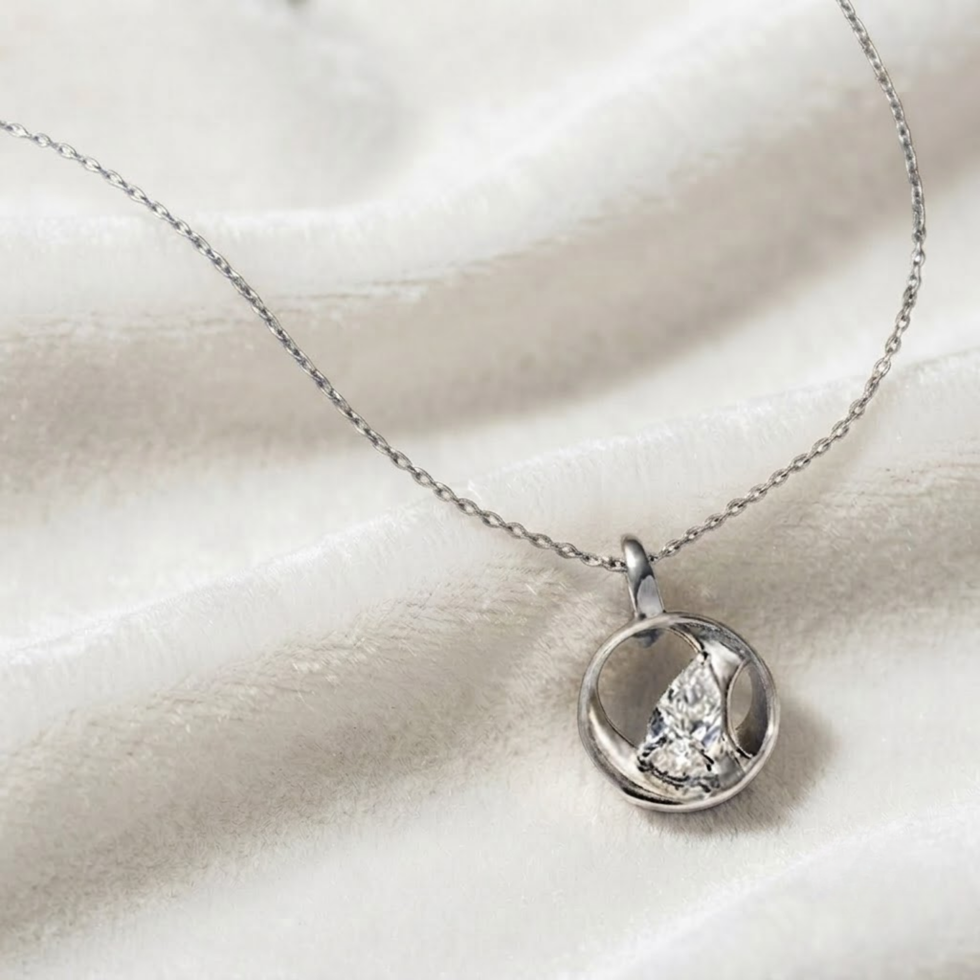 Pear Diamond Necklace