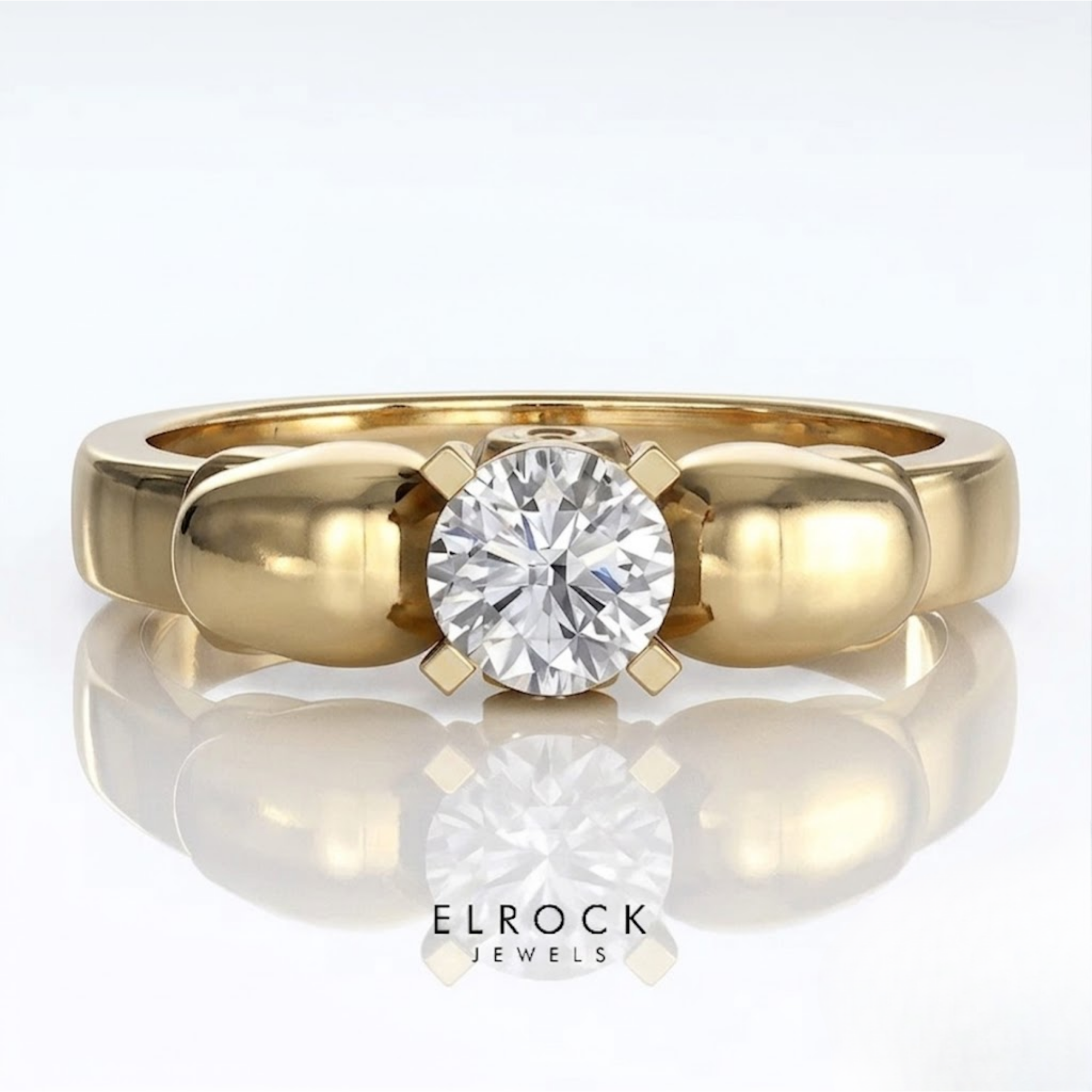 Gothic Skull Engagement Ring