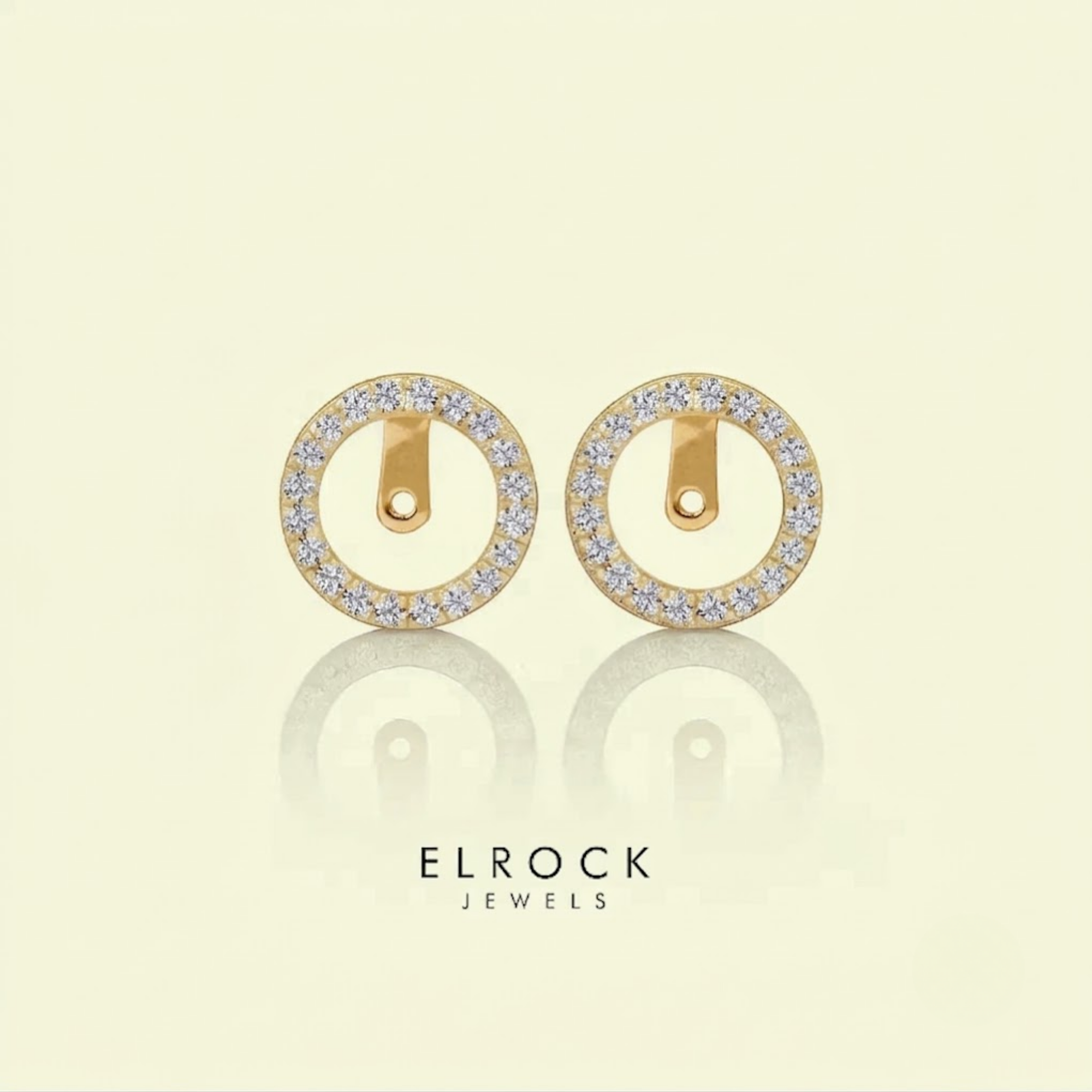 Jacket Pave Set Diamond Earring