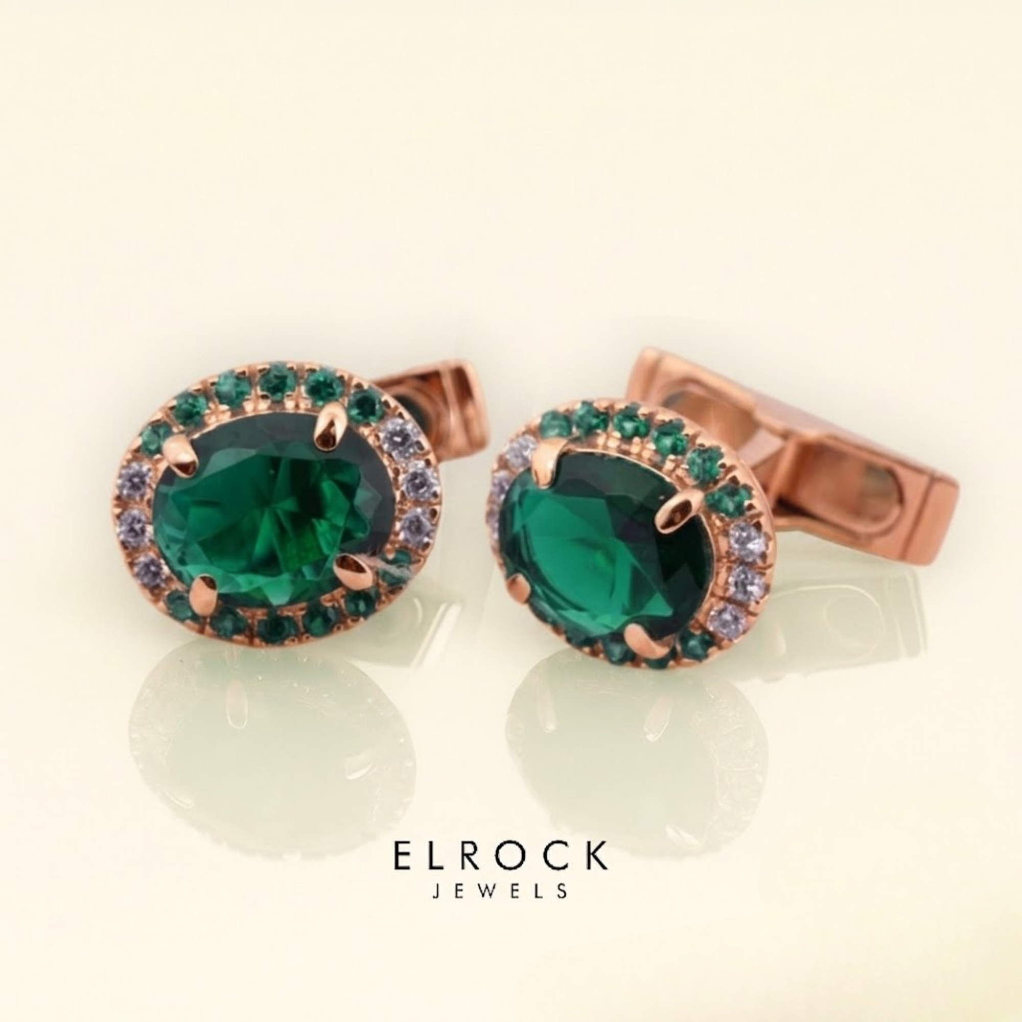 Oval Halo Diamond Shirt Cufflink