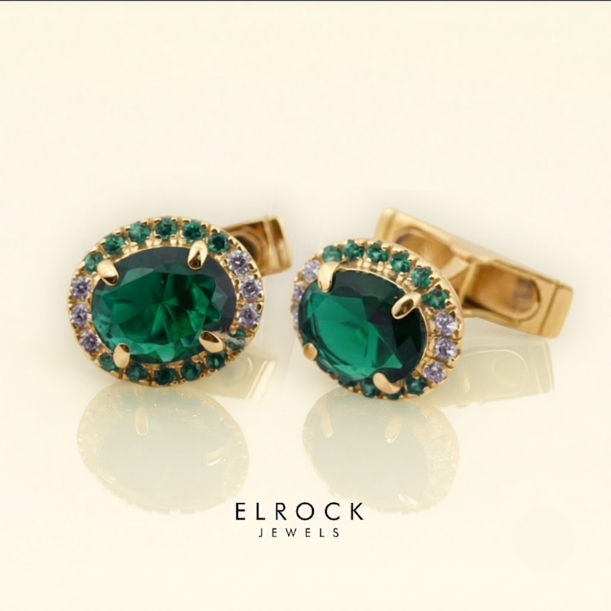 Oval Halo Diamond Shirt Cufflink