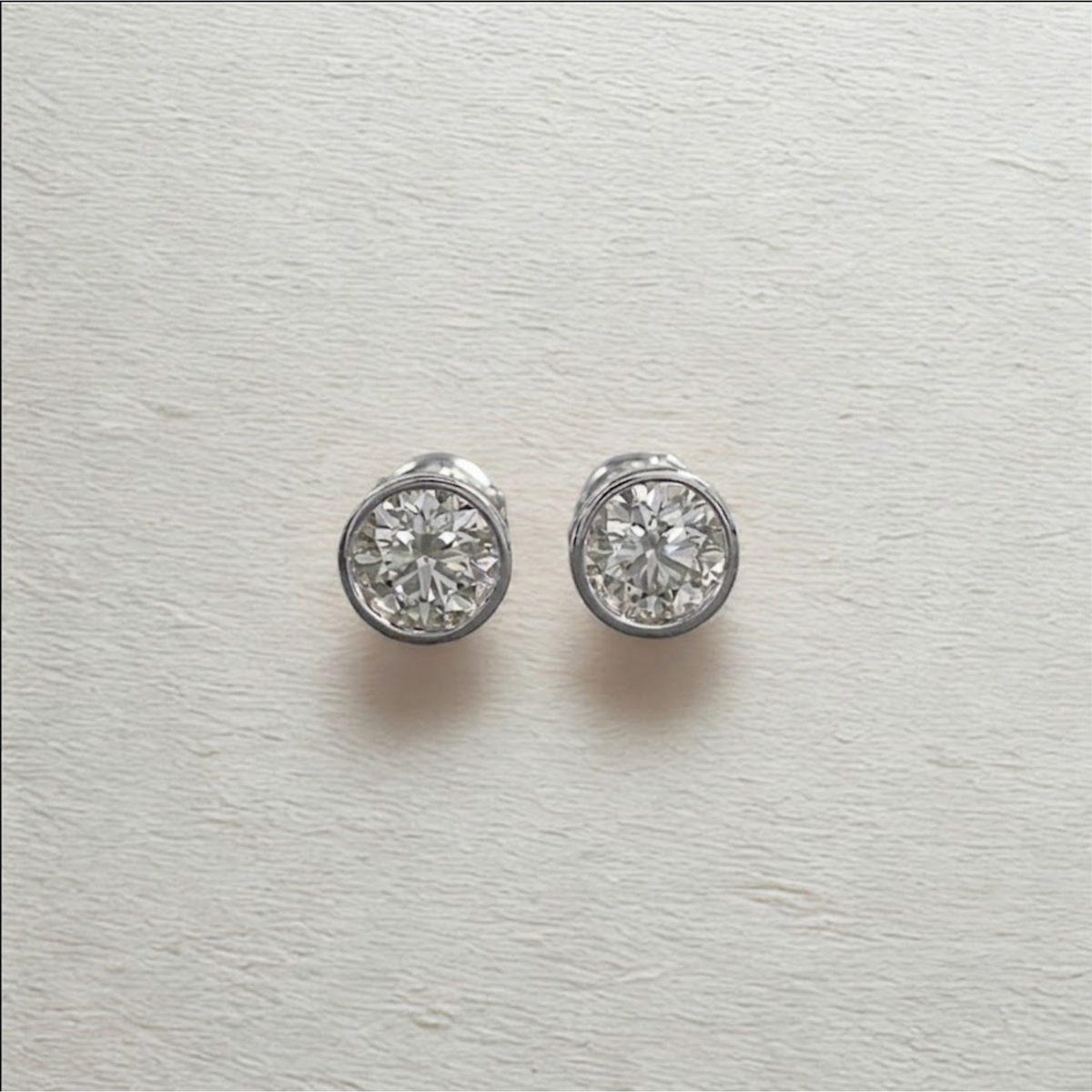 Ohrstecker mit runden 14K Labordiamanten