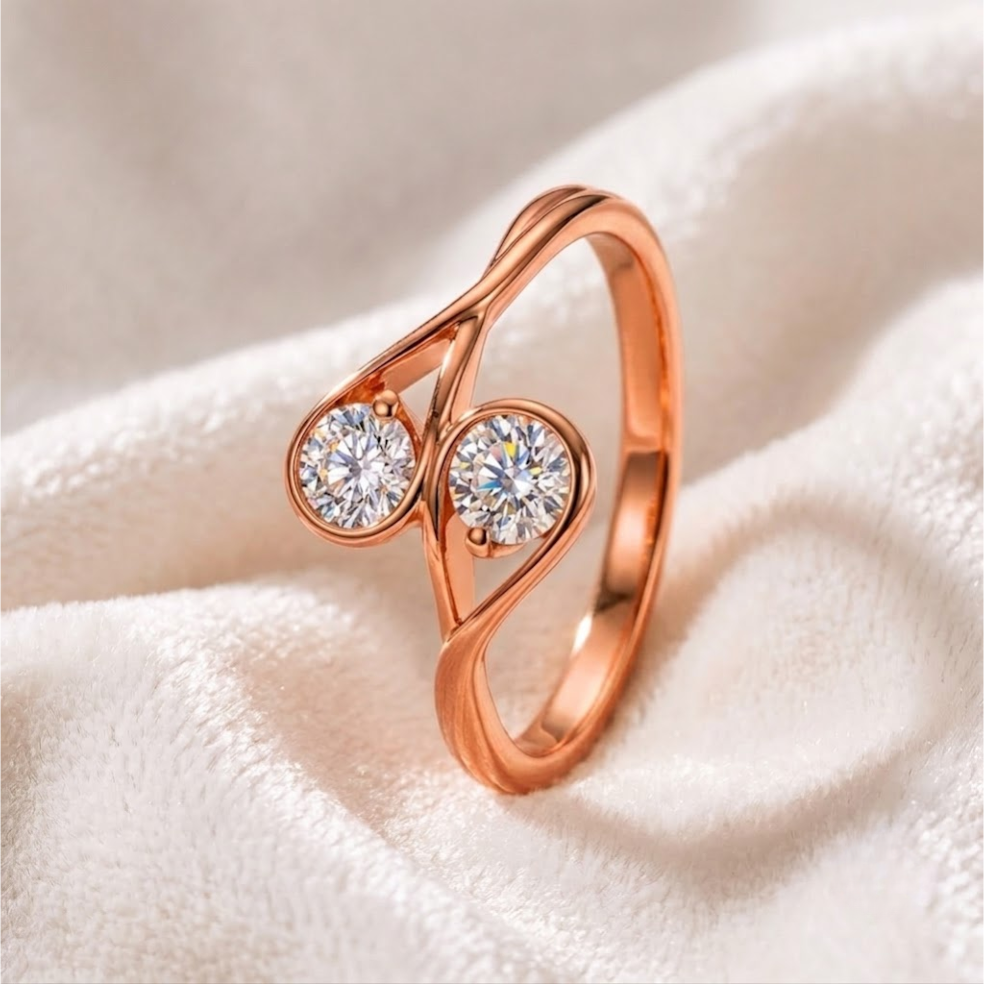 Infinity Diamond Anniversary Ring