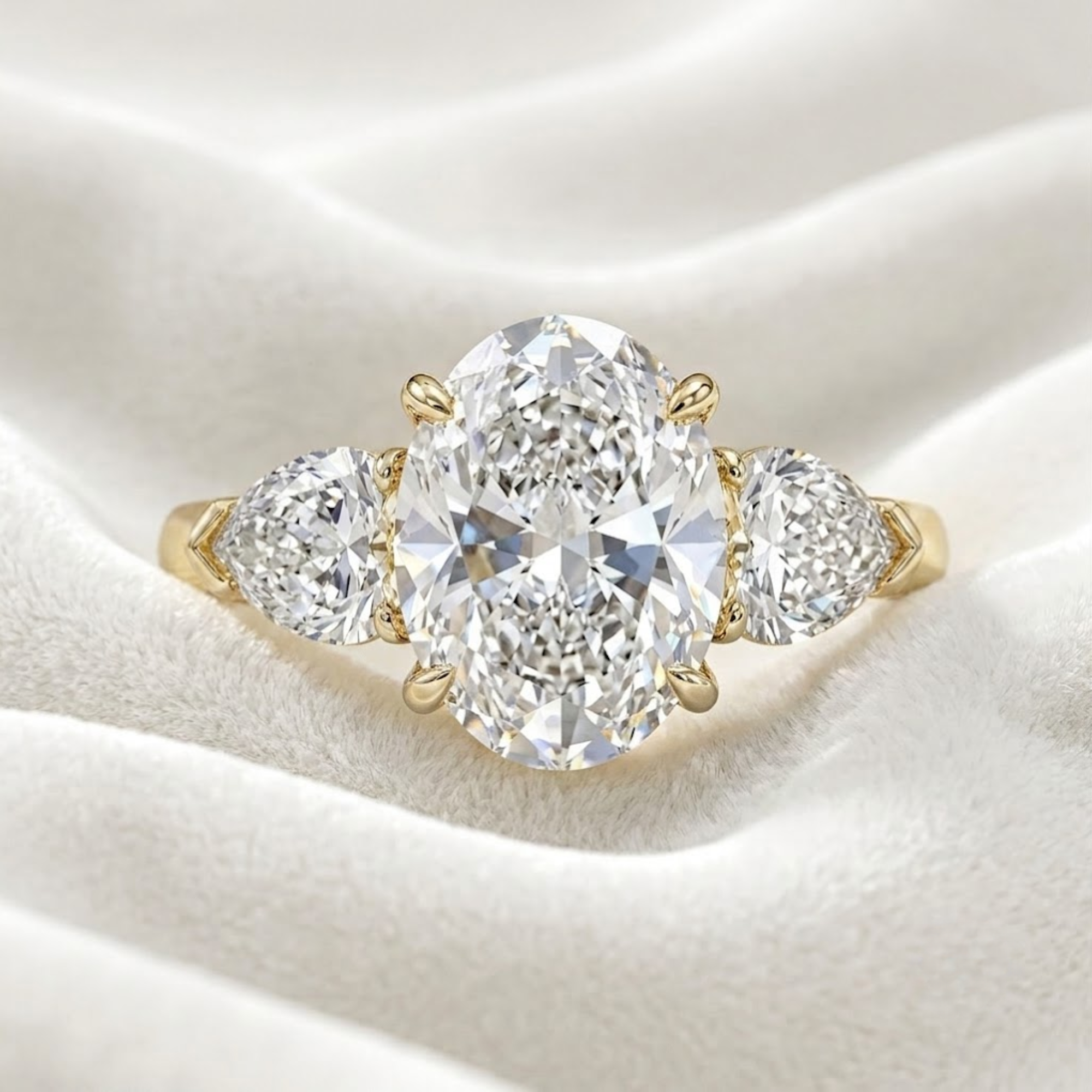 Three Stone Engagement Ring