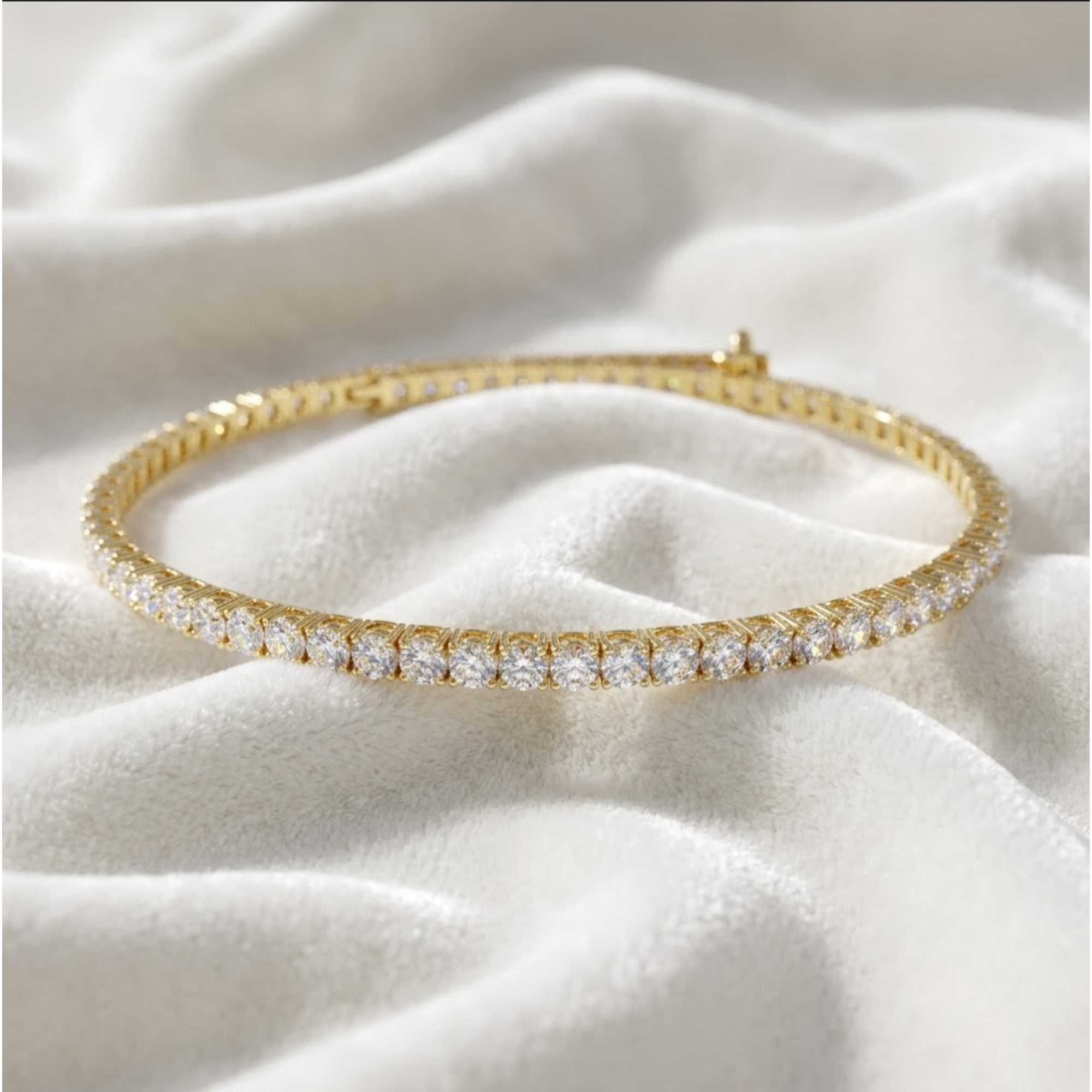 Lab Grown Diamond Pave Tennis Bracelet