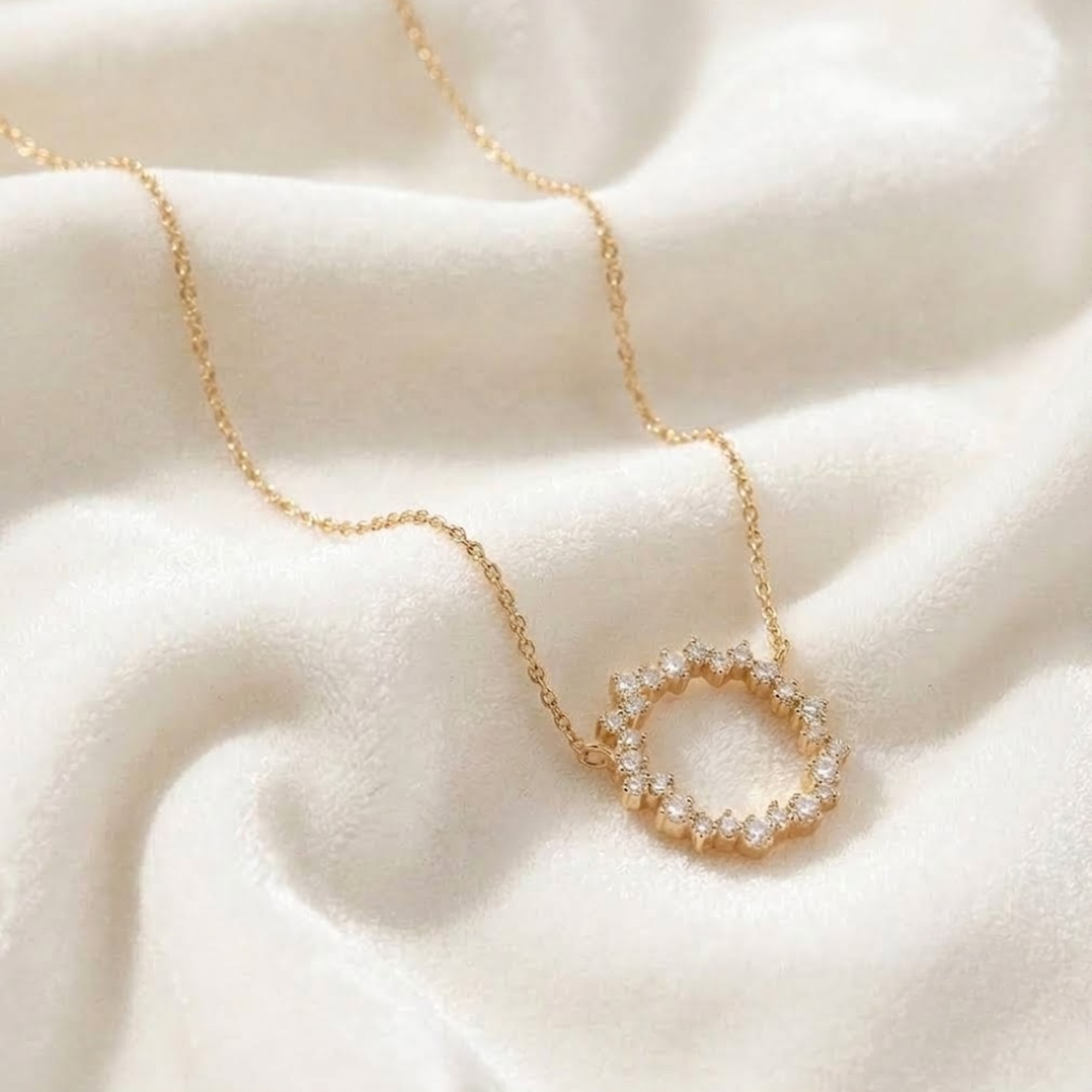 Diamond Circle Necklace