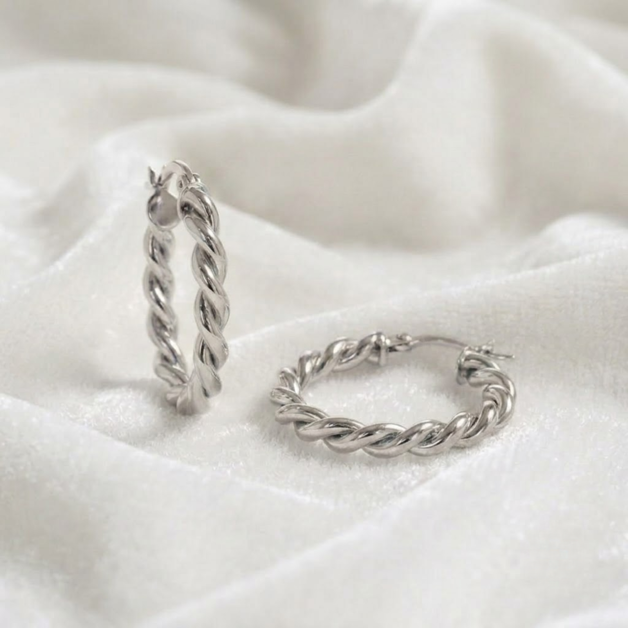 Twist Rope Earrings Chain Hoop Earrings