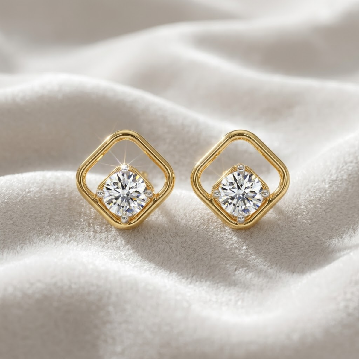 0,50 Karat Diamant 14K Gold Lab Grown Diamant Ohrringe