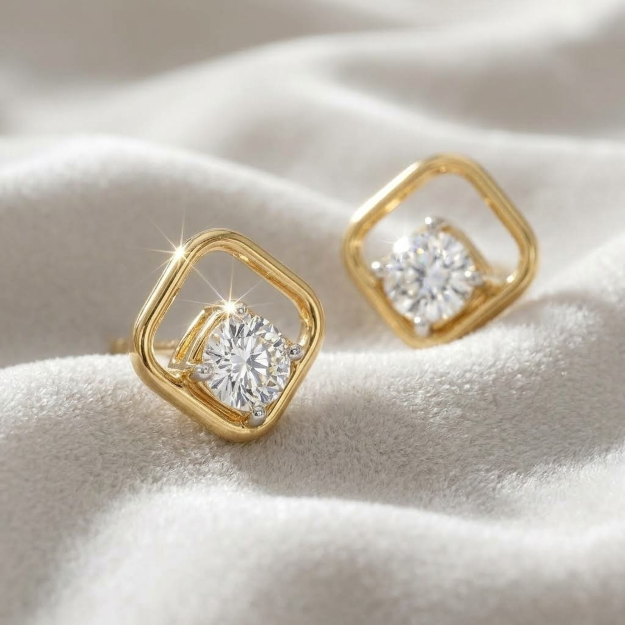0,50 Karat Diamant 14K Gold Lab Grown Diamant Ohrringe