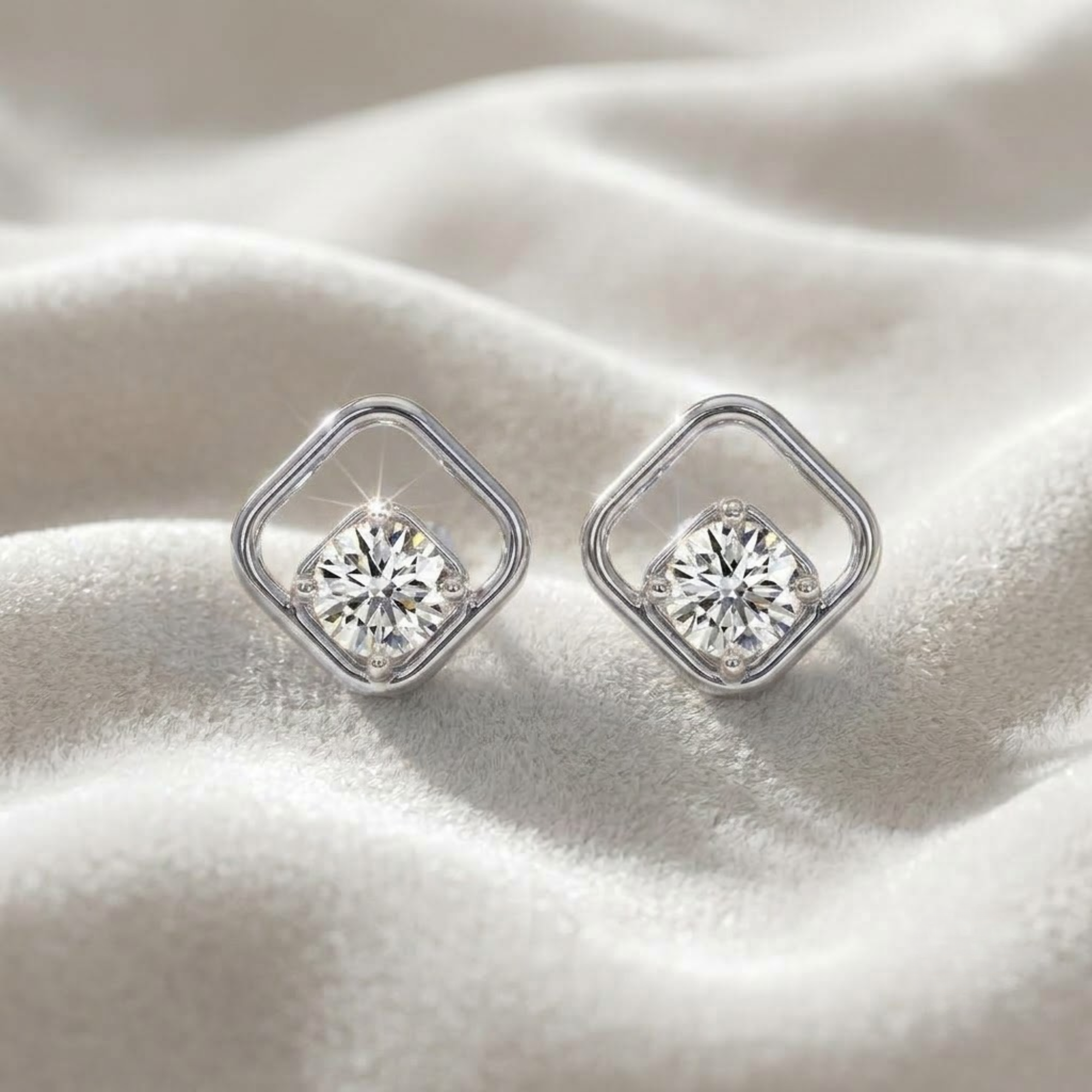 0,50 Karat Diamant 14K Gold Lab Grown Diamant Ohrringe