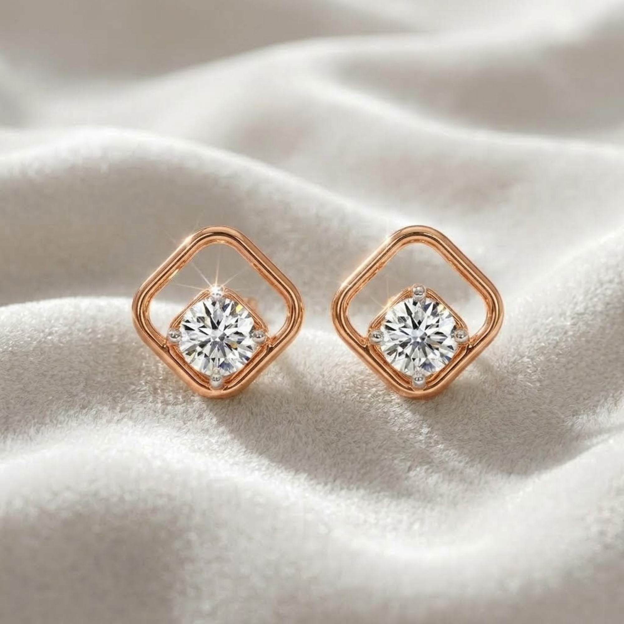 0,50 Karat Diamant 14K Gold Lab Grown Diamant Ohrringe