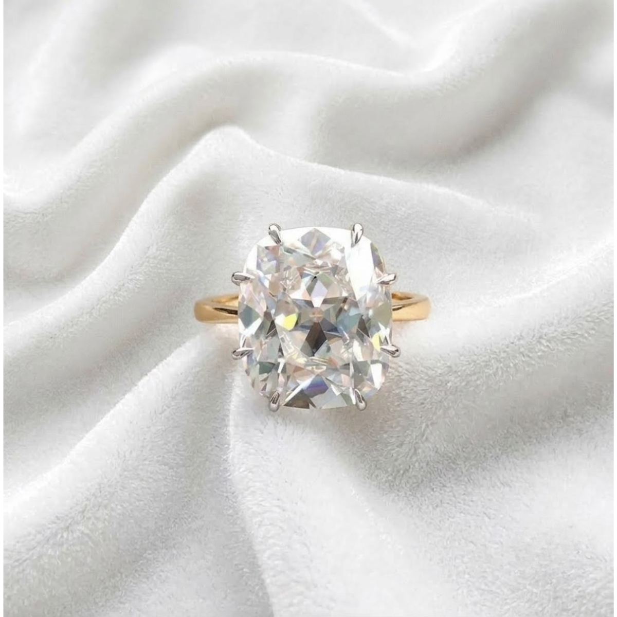 Cushion Cut Solitaire Engagement Ring