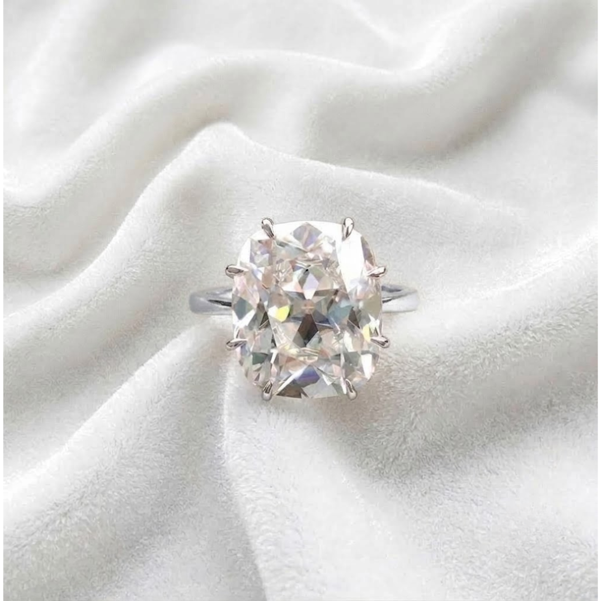 Cushion Cut Solitaire Engagement Ring