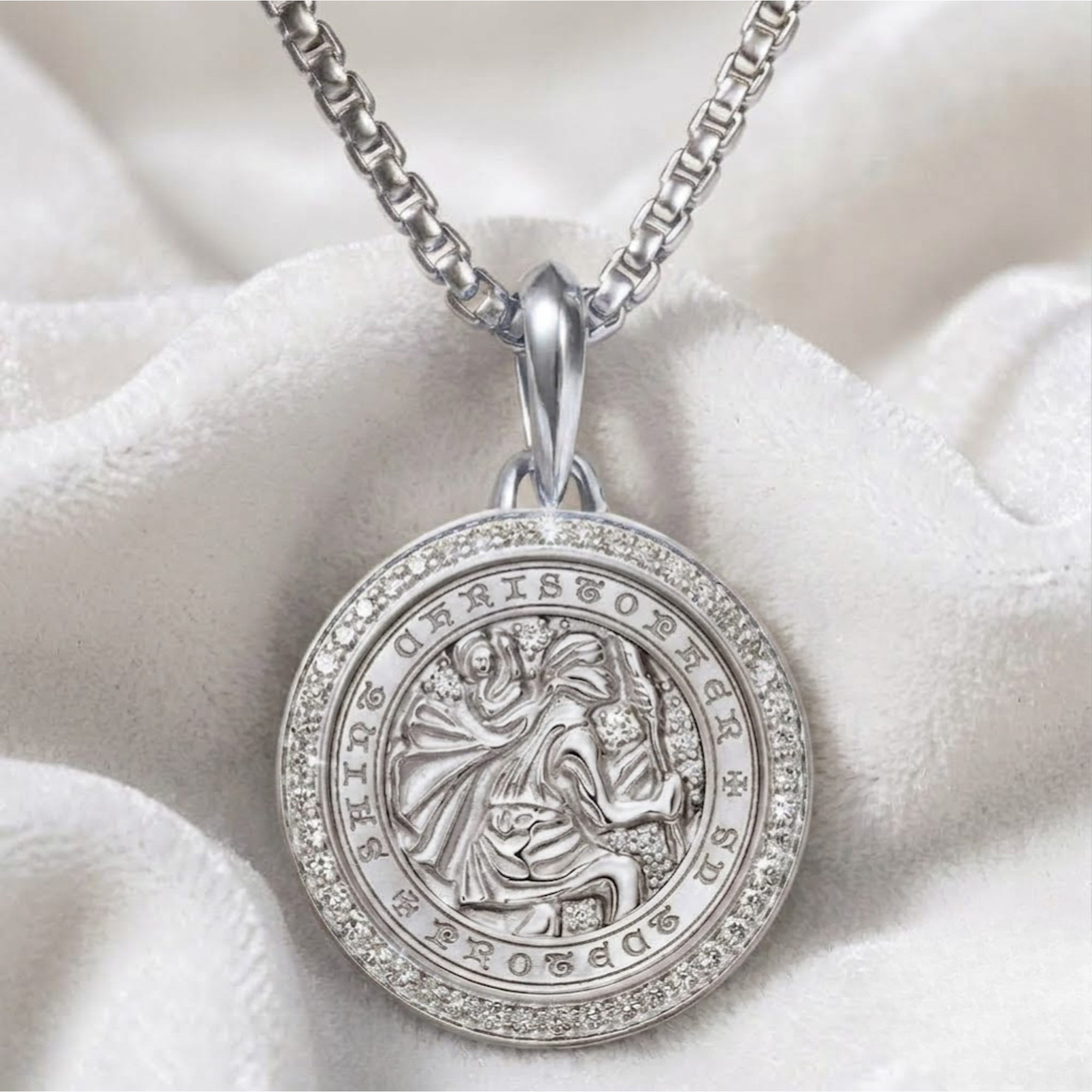 Religious Medal Spiritual Protection Pendant
