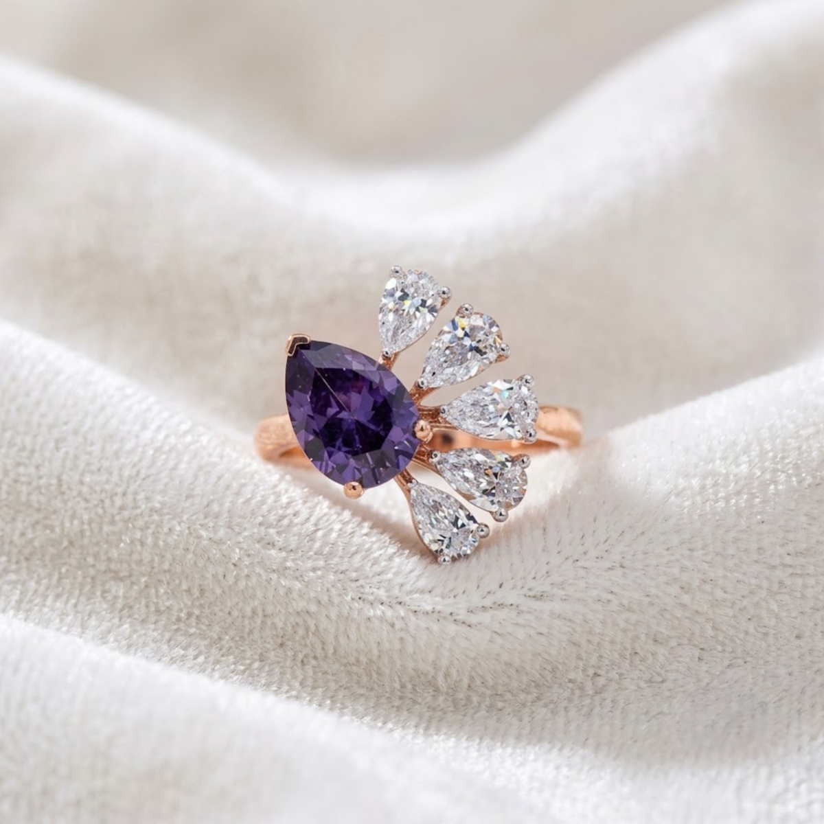 Unique Amethyst Ring