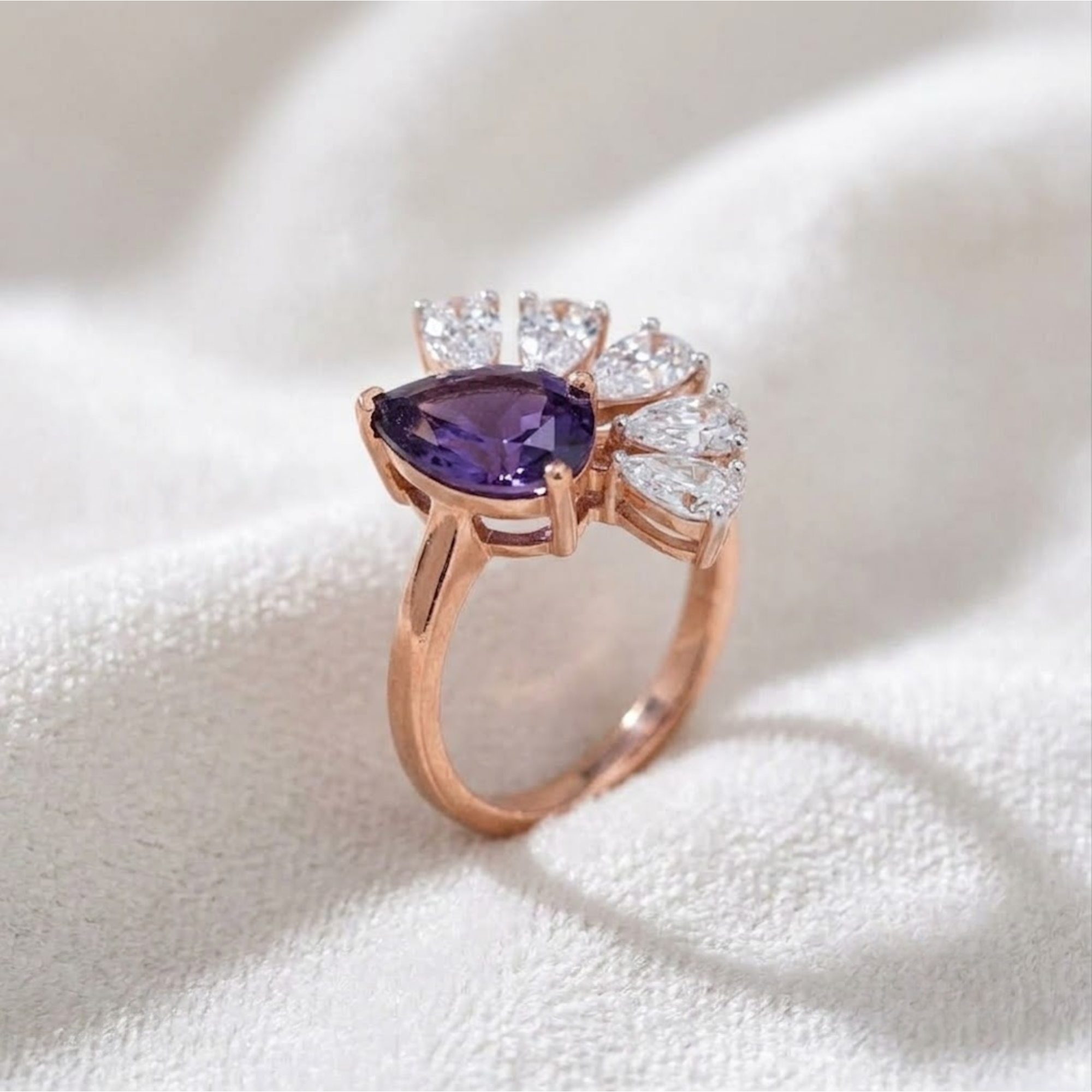 Unique Amethyst Ring