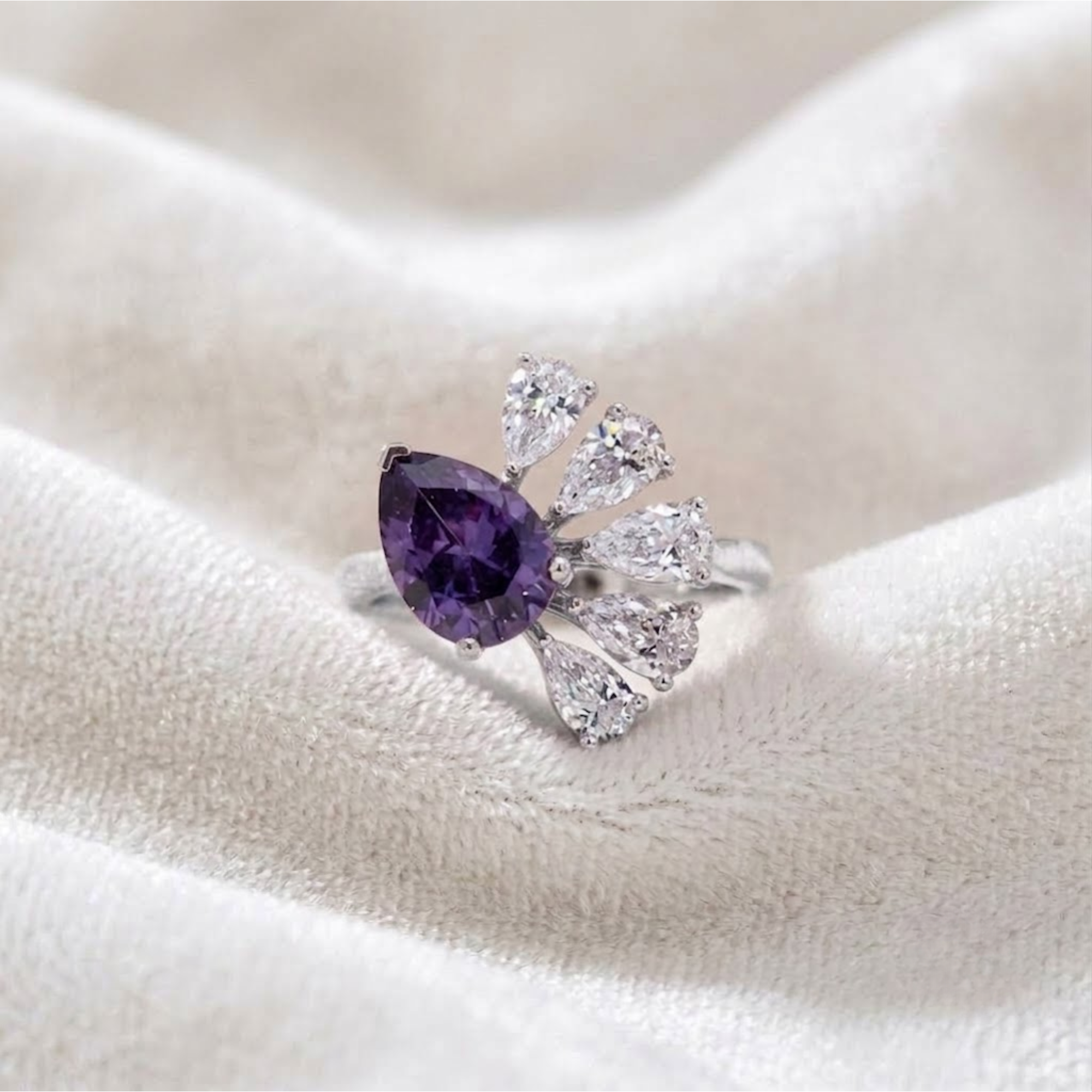 Unique Amethyst Ring