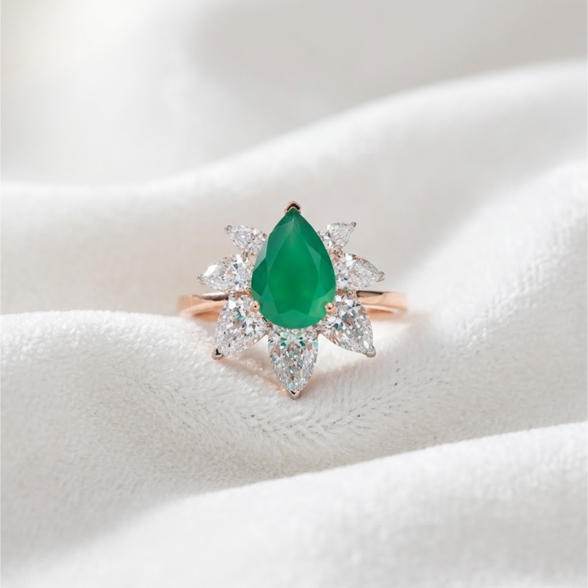 Pear cut Diamond Engagement Ring