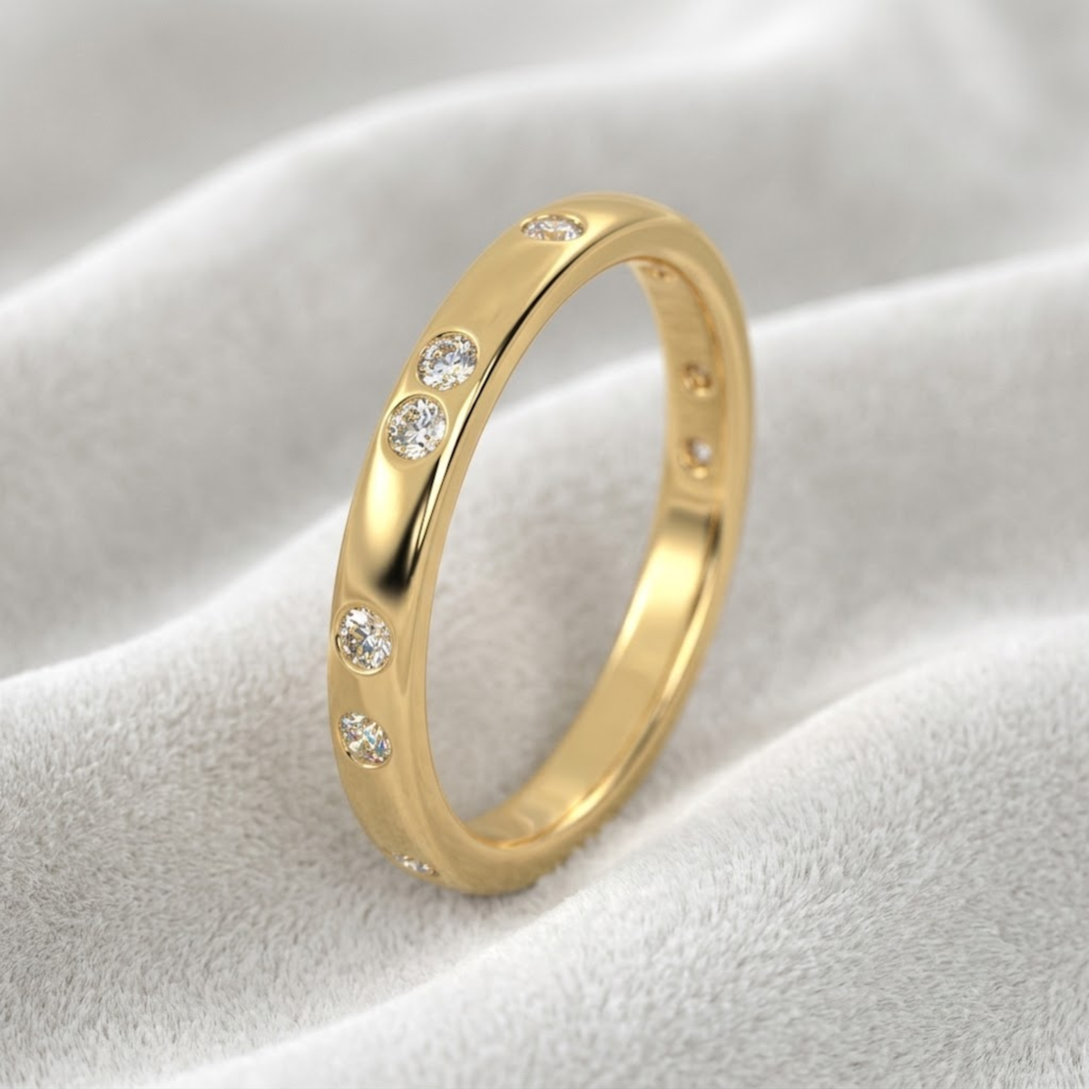 Eternity Flush Setting Diamond Wedding Band