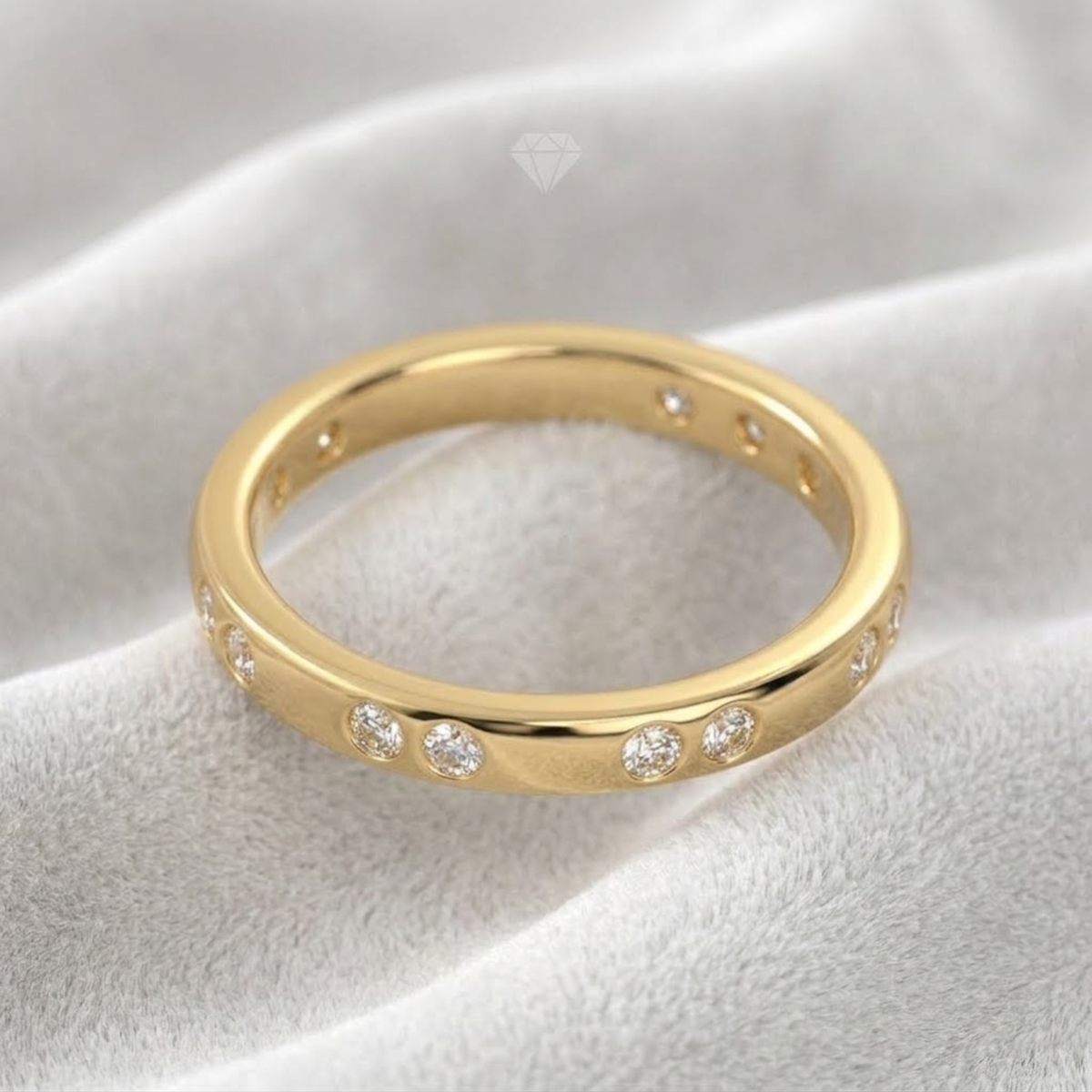 Eternity Flush Setting Diamond Wedding Band
