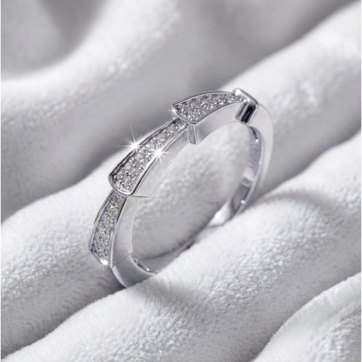 Thin Lab Grown Diamond Eternity Wedding Band