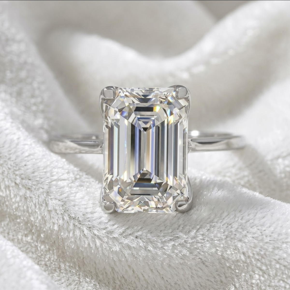Gold Diamond Solitaire Engagement Ring