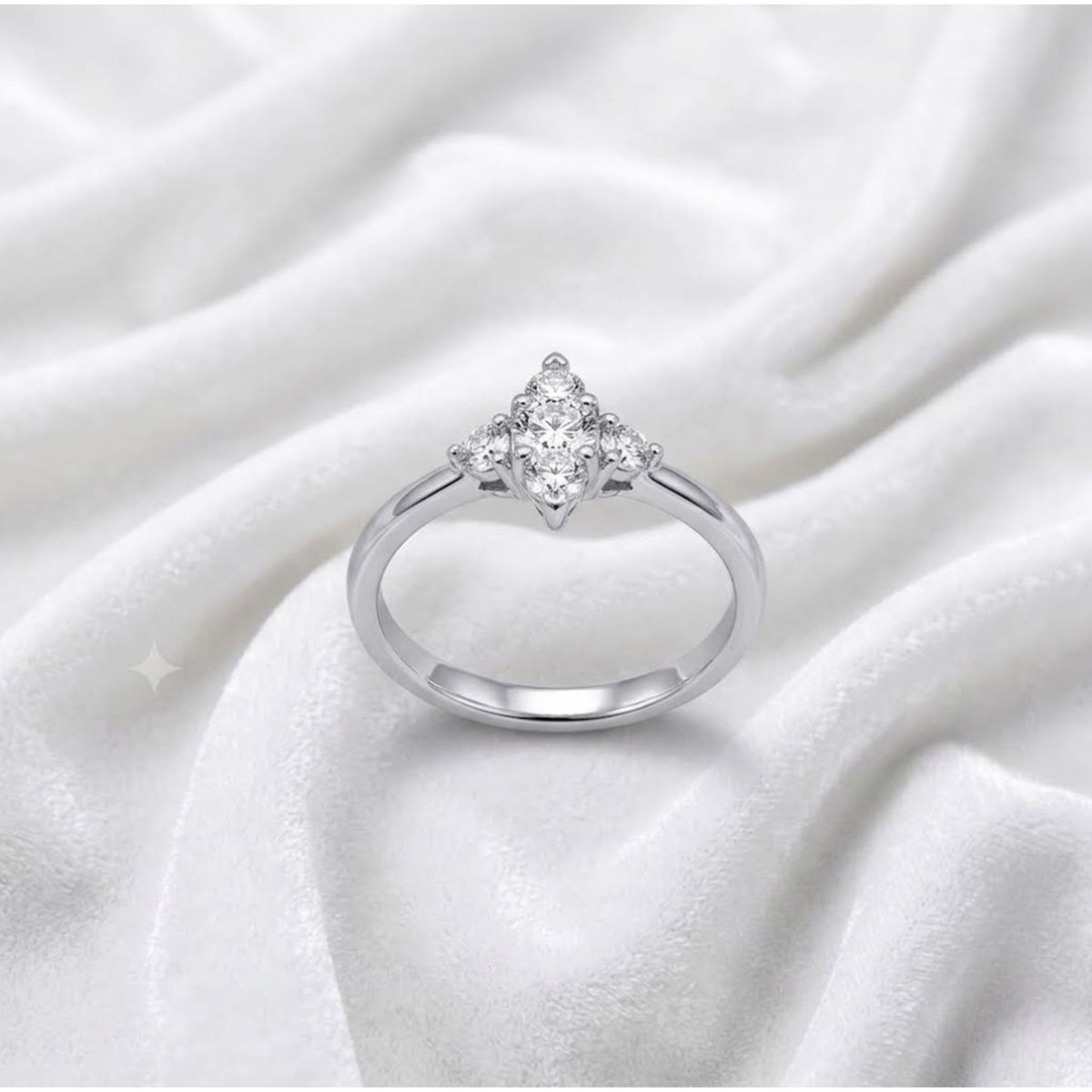 Classic Round Cut Lab Grown Solitaire Diamond Engagement Ring