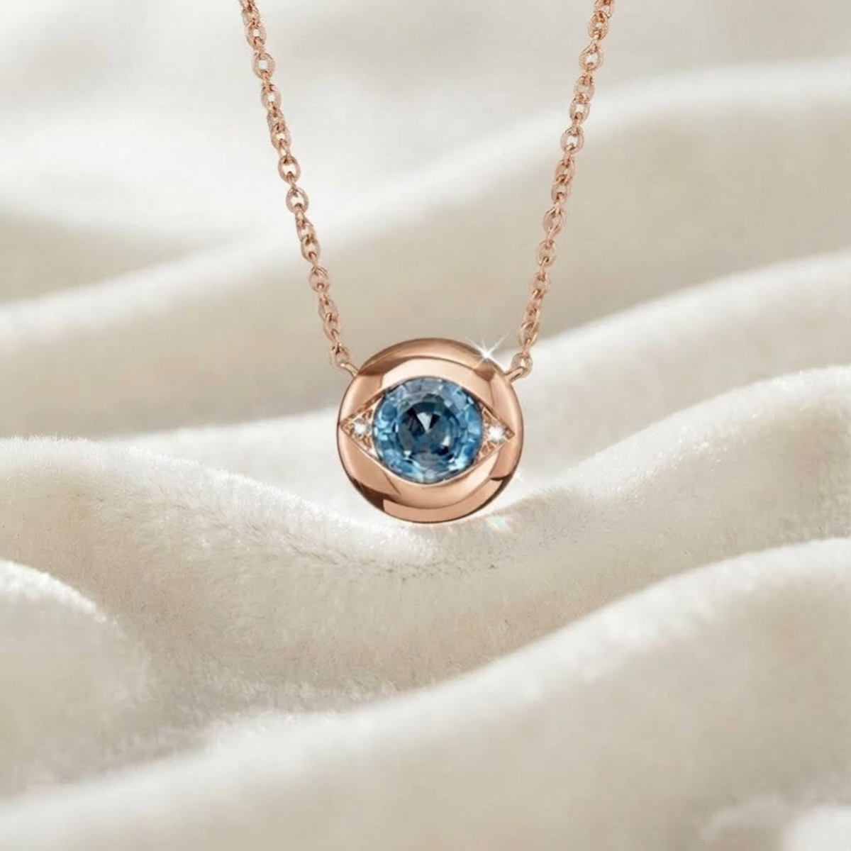 Diamond Evil Eye Necklace