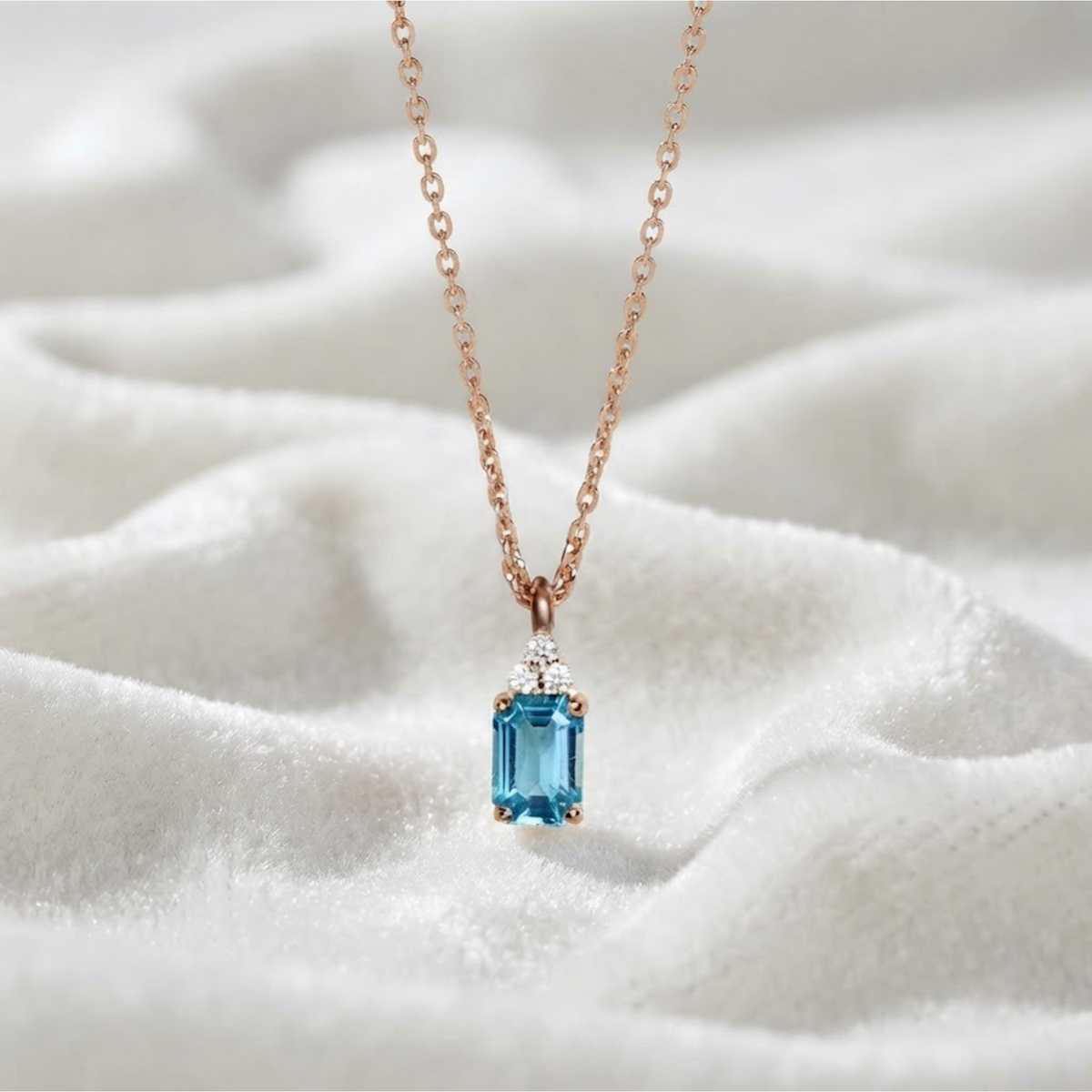 Swiss Topaz Pendant December Birthstone Necklace